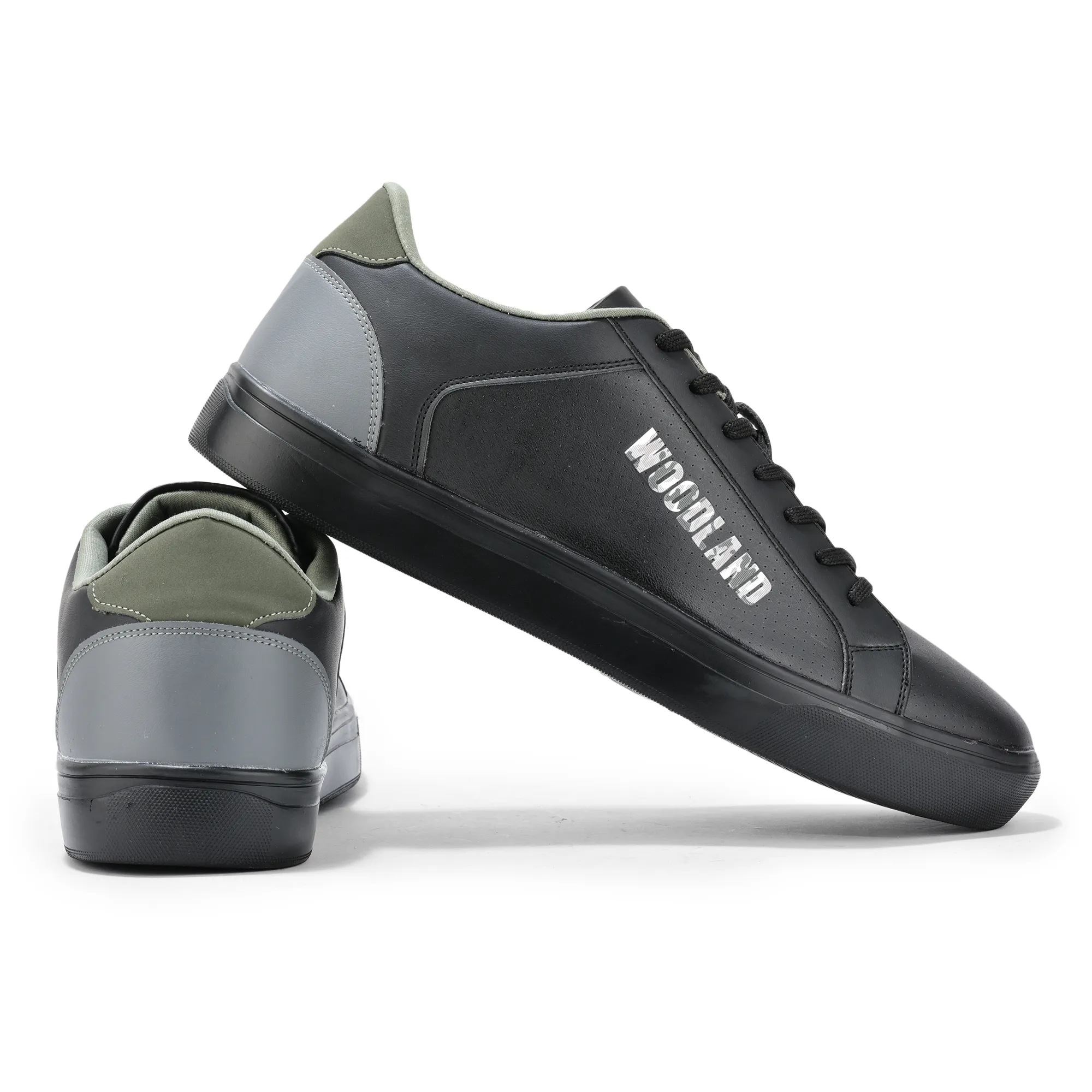 Black Casual Sneakers for Men - Thumbnail 10