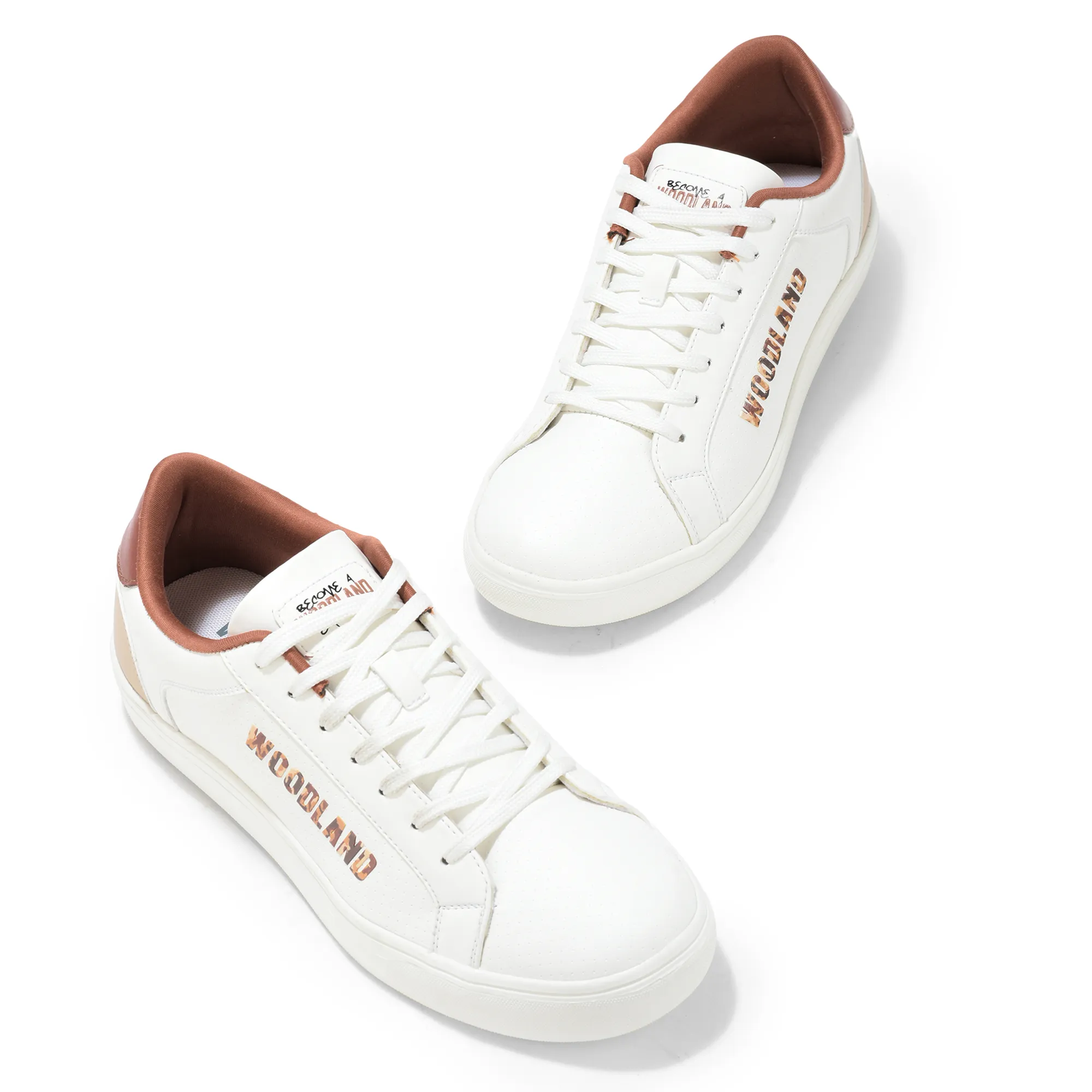 White Casual Sneakers for Men - Thumbnail 2