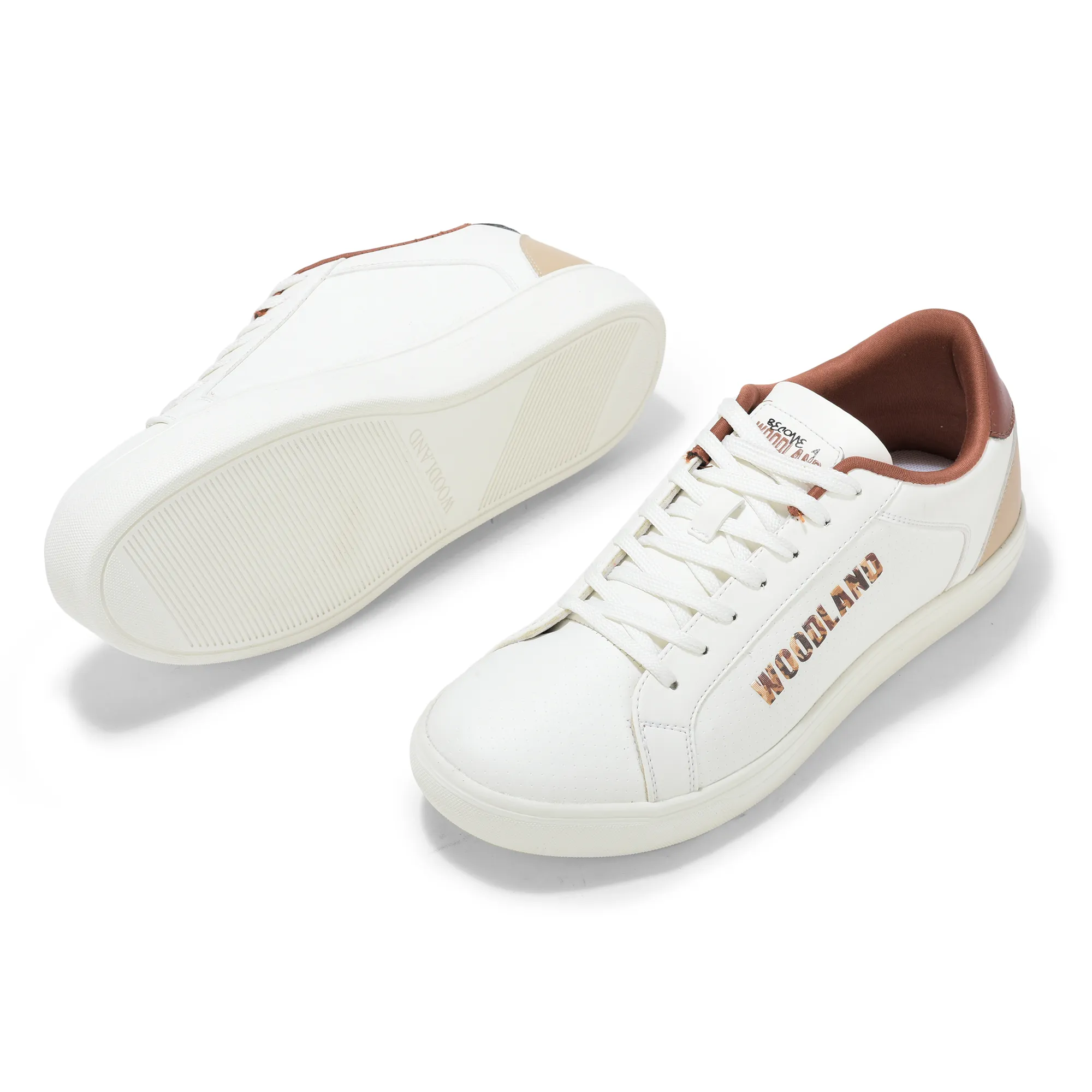 White Casual Sneakers for Men - Thumbnail 5