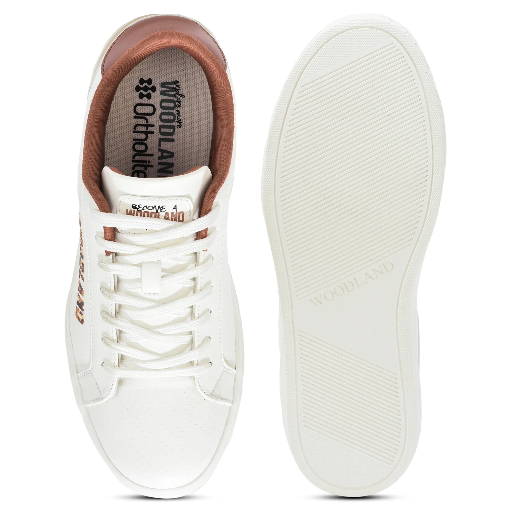 White Casual Sneakers for Men - Thumbnail 8