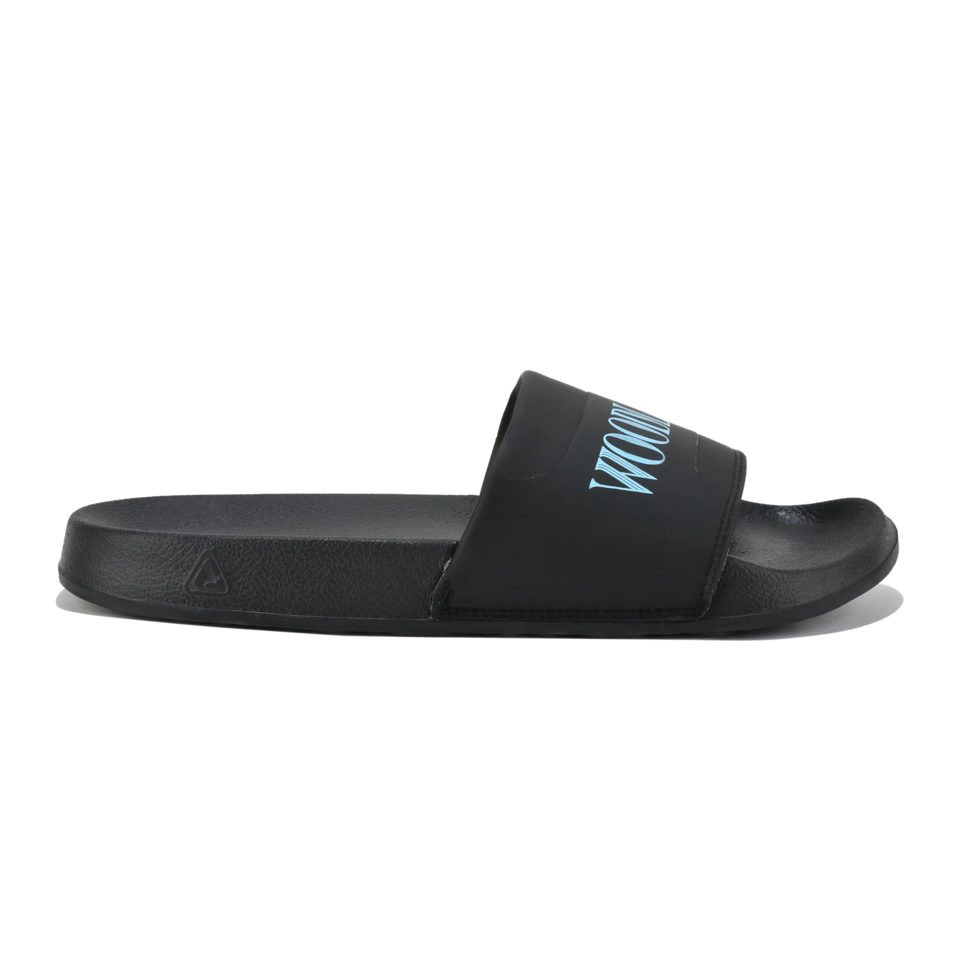 Men Black Polyurethane Casual Slippers - Thumbnail 2