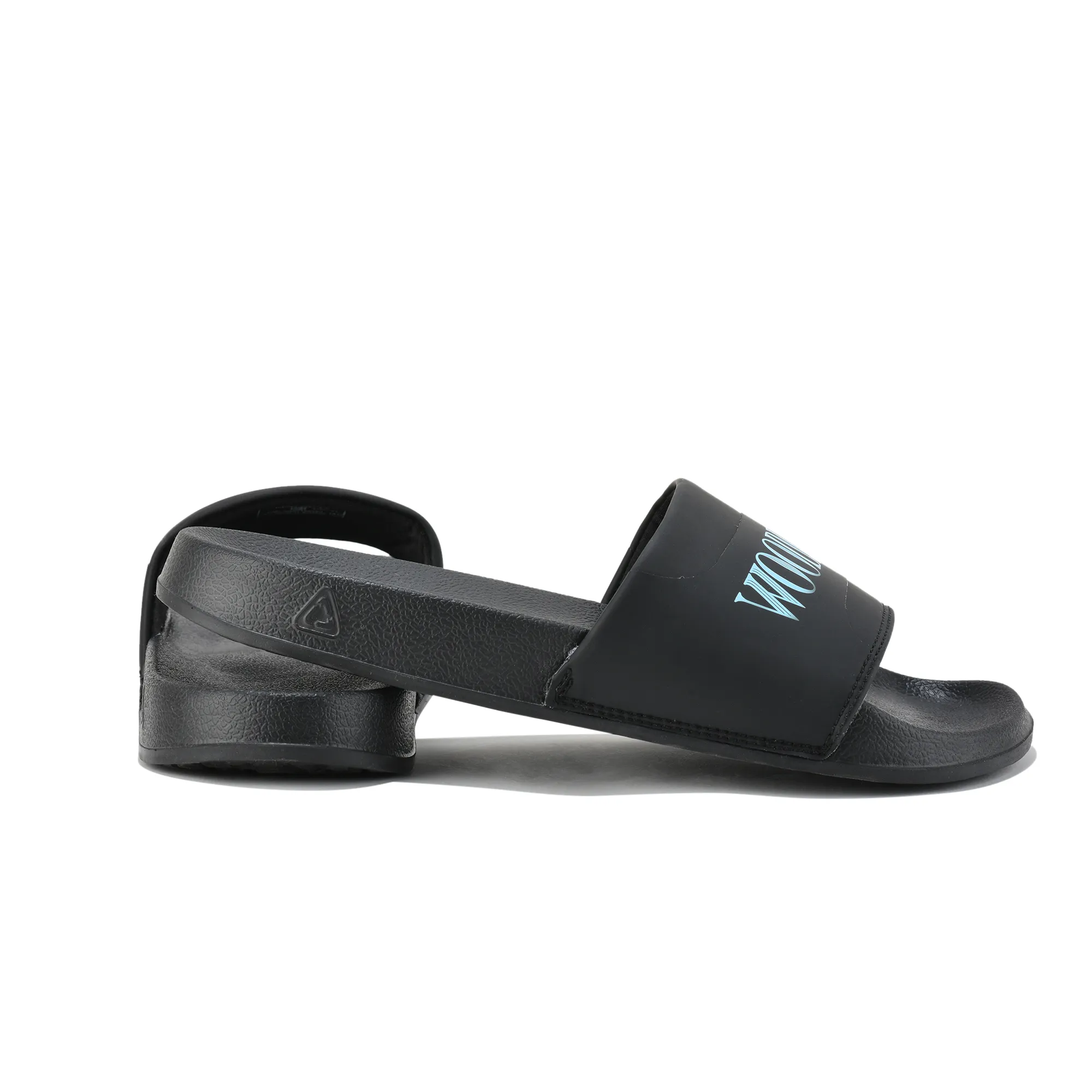Men Black Polyurethane Casual Slippers - Thumbnail 10