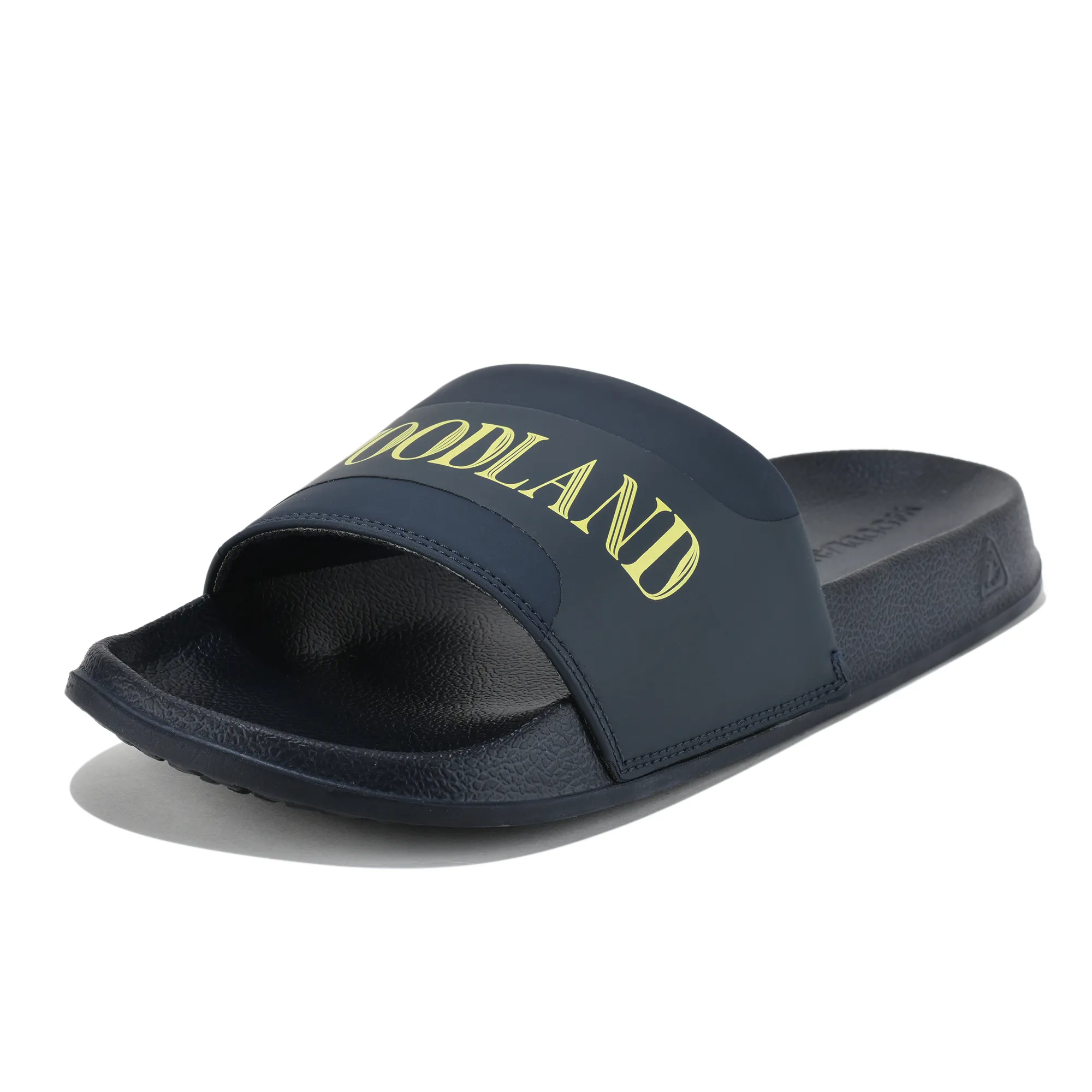 Men Navy Polyurethane Casual Slippers - Thumbnail 11