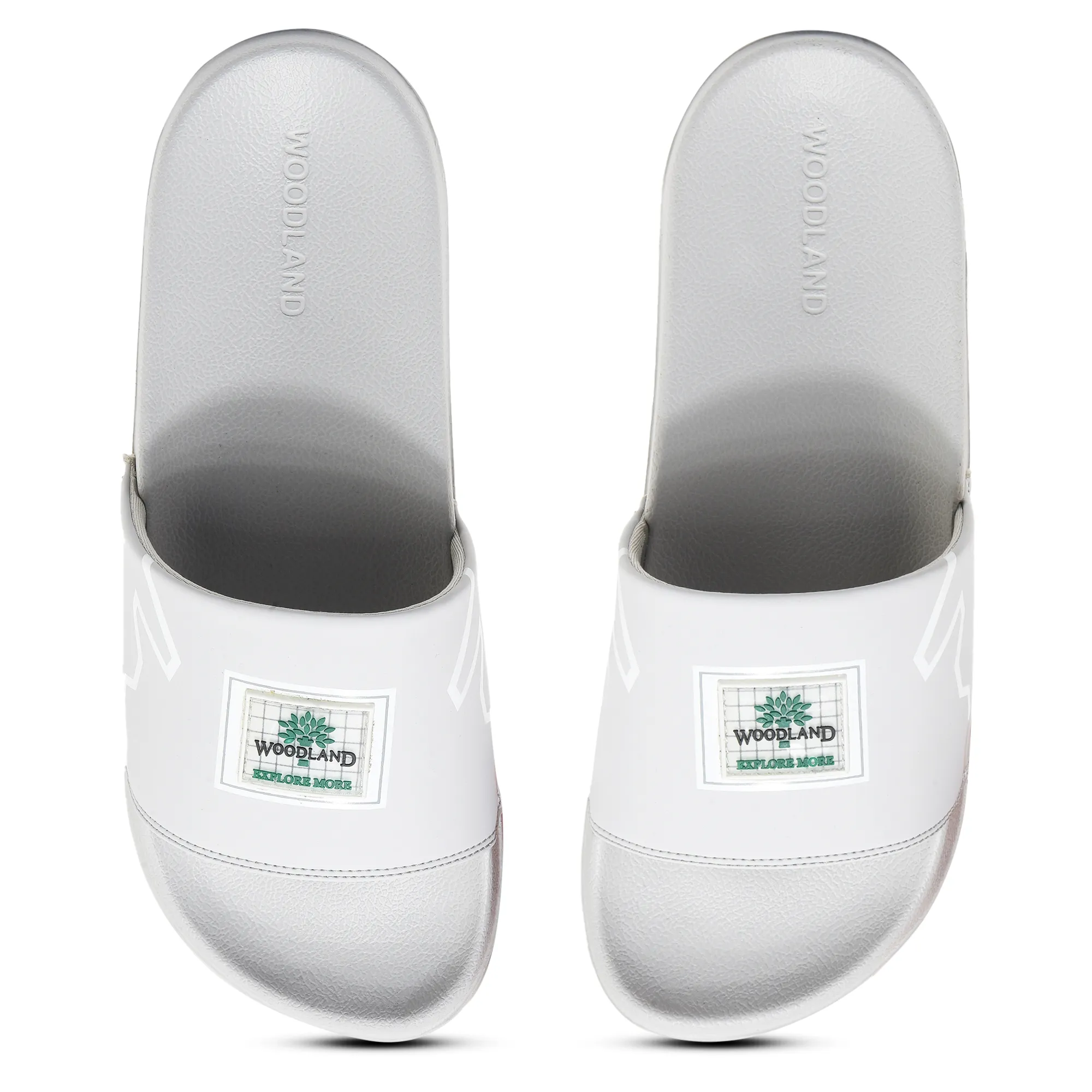 Woodland Grey Slipper Sliders For Men - Thumbnail 4