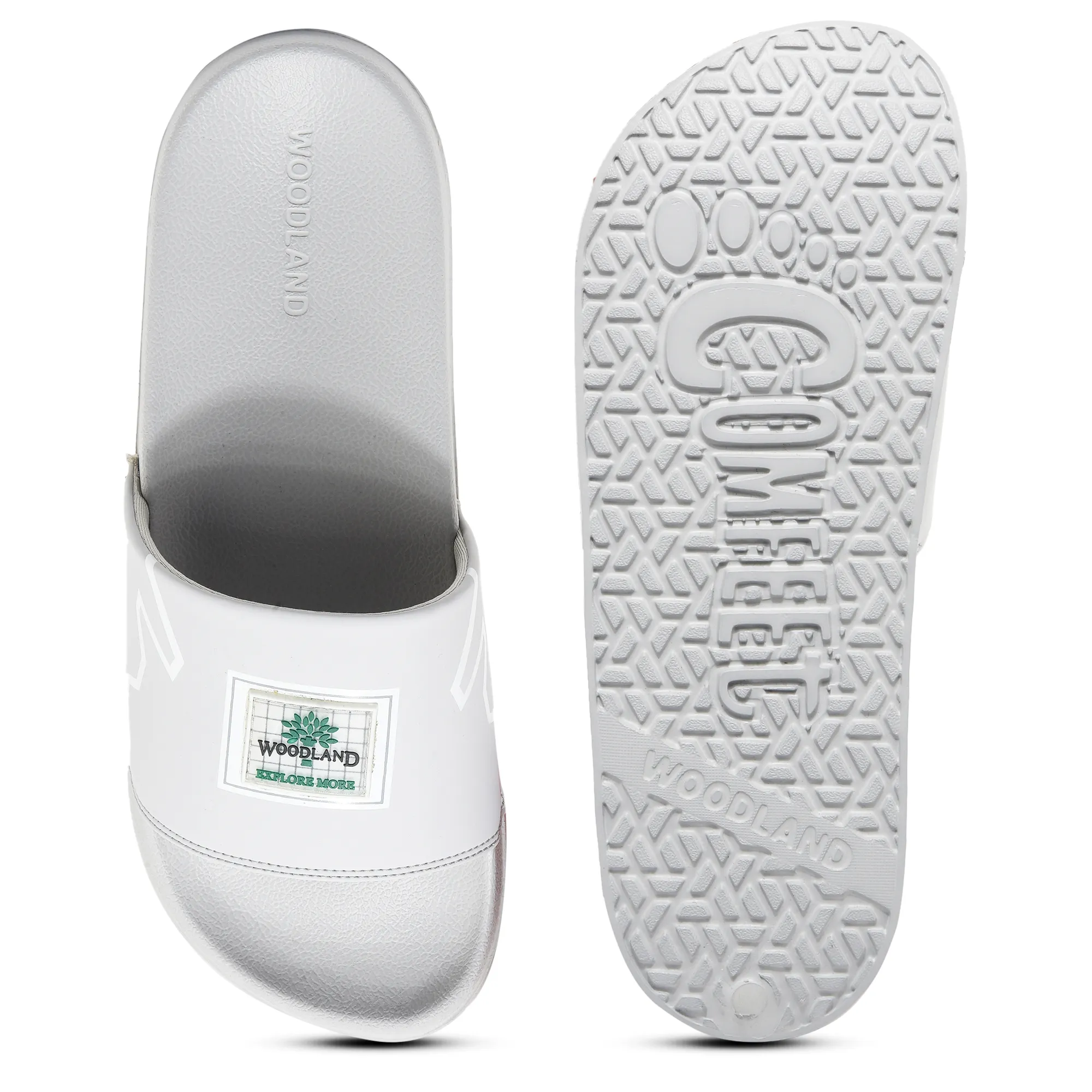 Woodland Grey Slipper Sliders For Men - Thumbnail 8