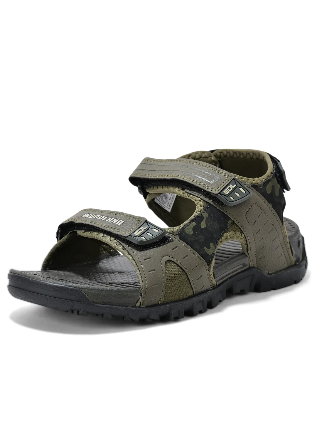 Black Pu Multi Strap Mens Sports Sandals 11