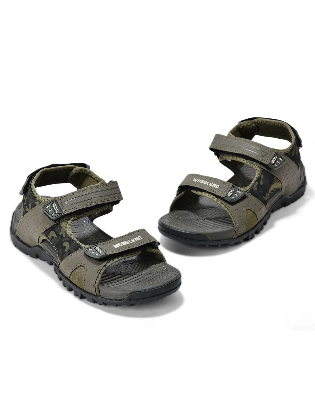 Black Pu Multi Strap Mens Sports Sandals 3