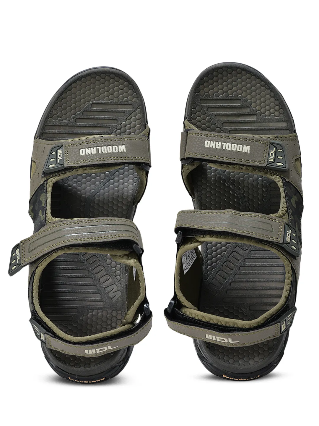 Black Pu Multi Strap Mens Sports Sandals 5