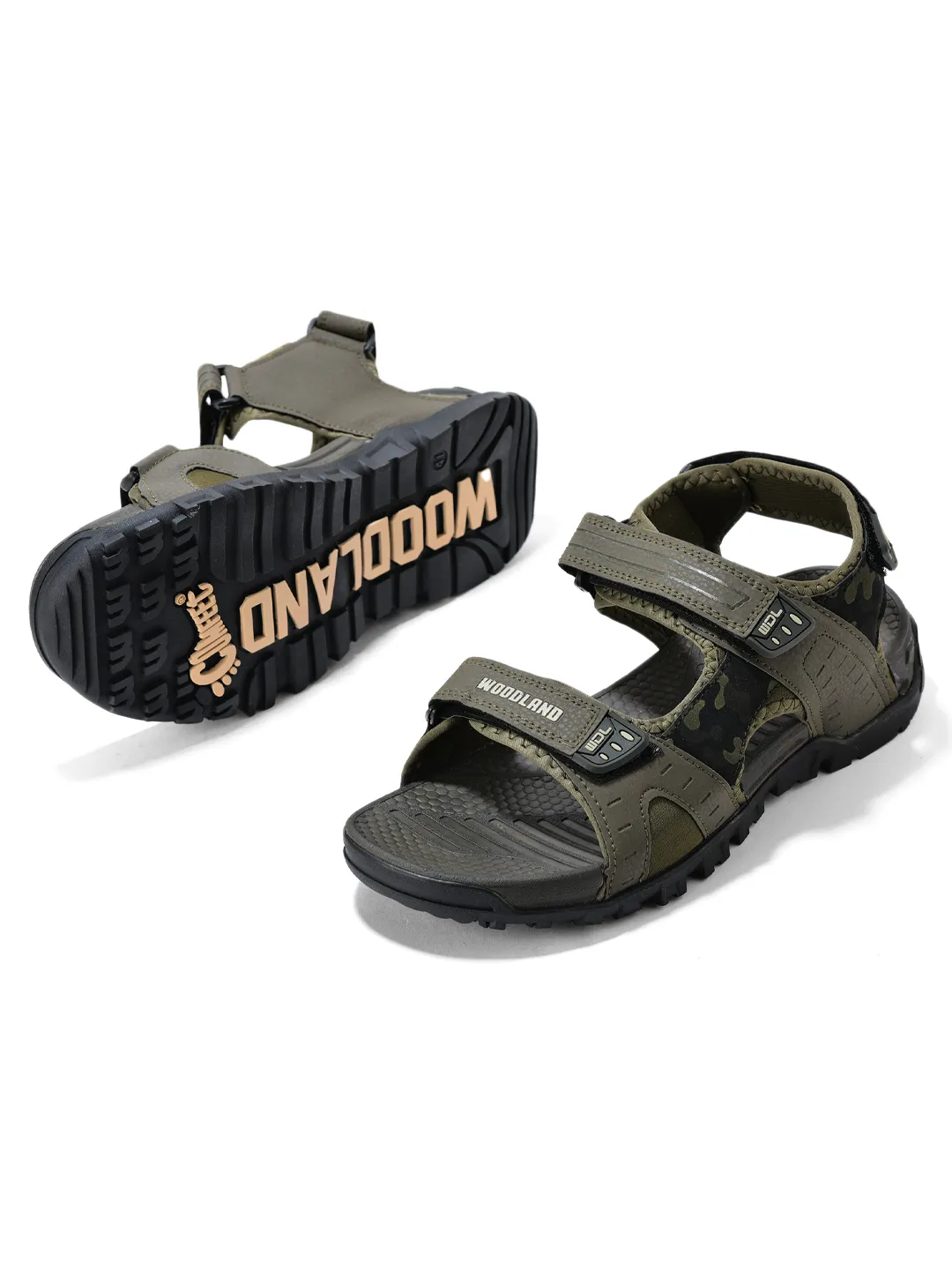 Black Pu Multi Strap Mens Sports Sandals 6