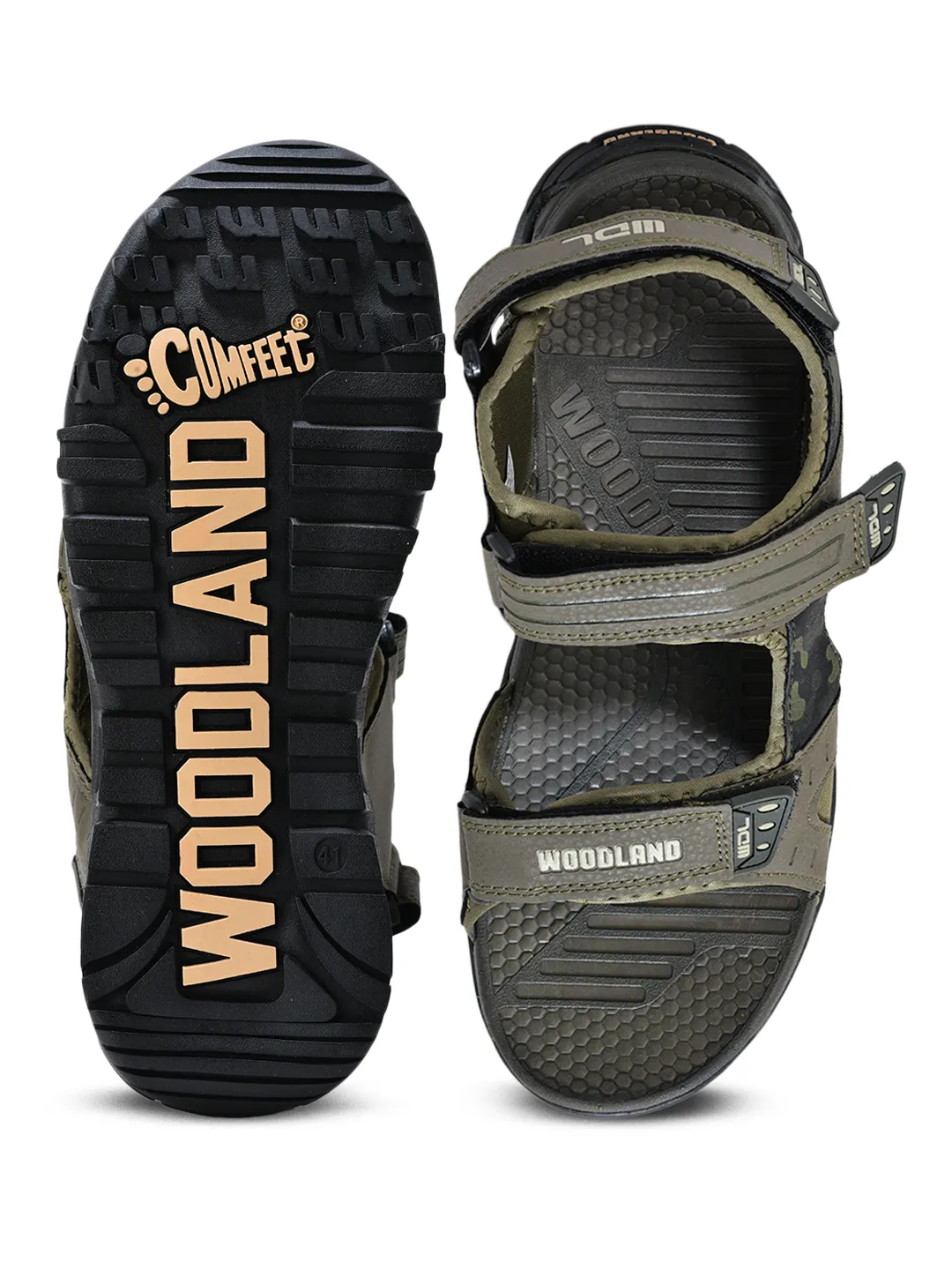 Black Pu Multi Strap Mens Sports Sandals 9