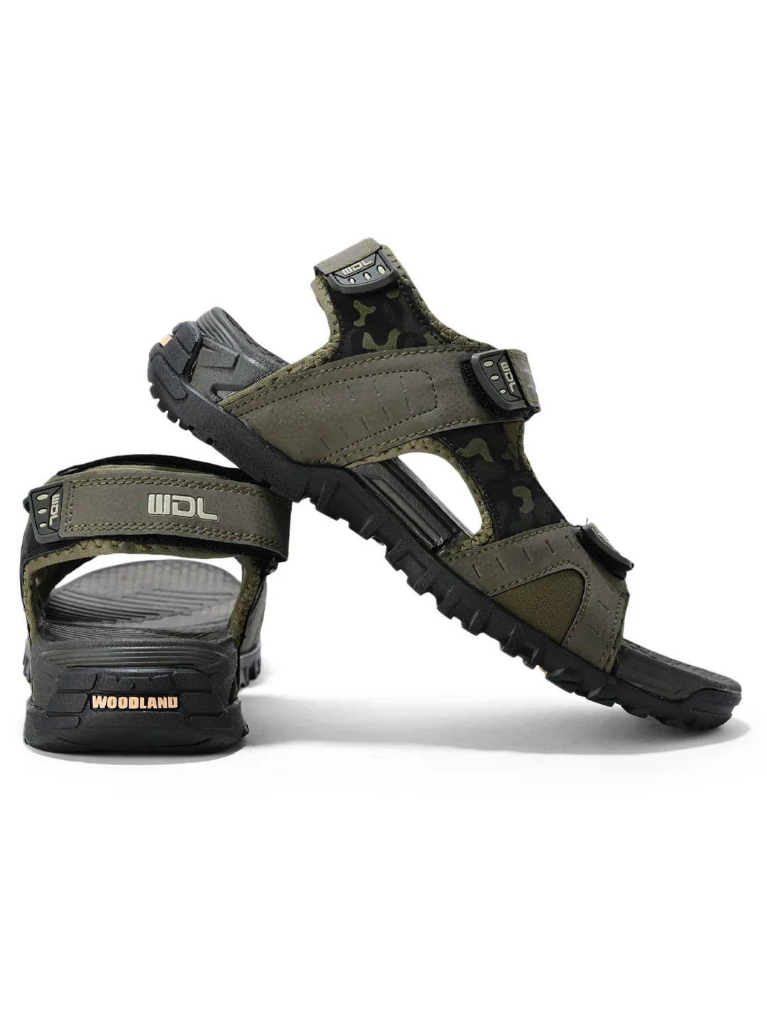 Black Pu Multi Strap Mens Sports Sandals 10