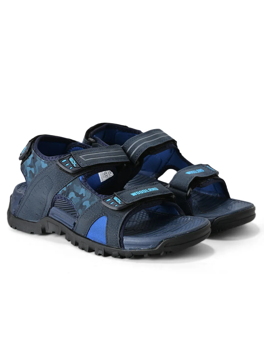 Navy Pu Multi Strap Mens Sports Sandals 8