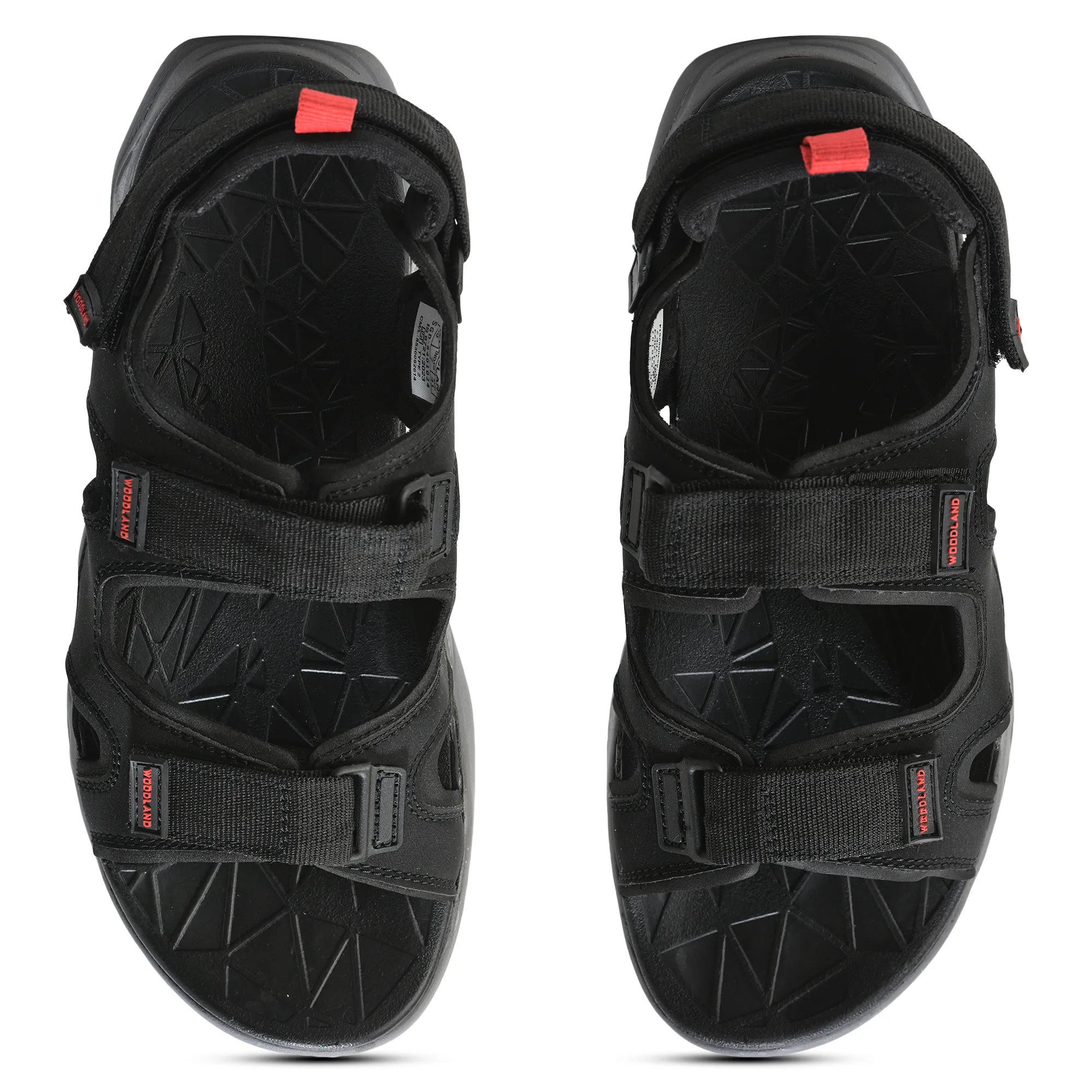 Woodland Men Black Trailbound Outdoor Sports Sandals - Thumbnail 7