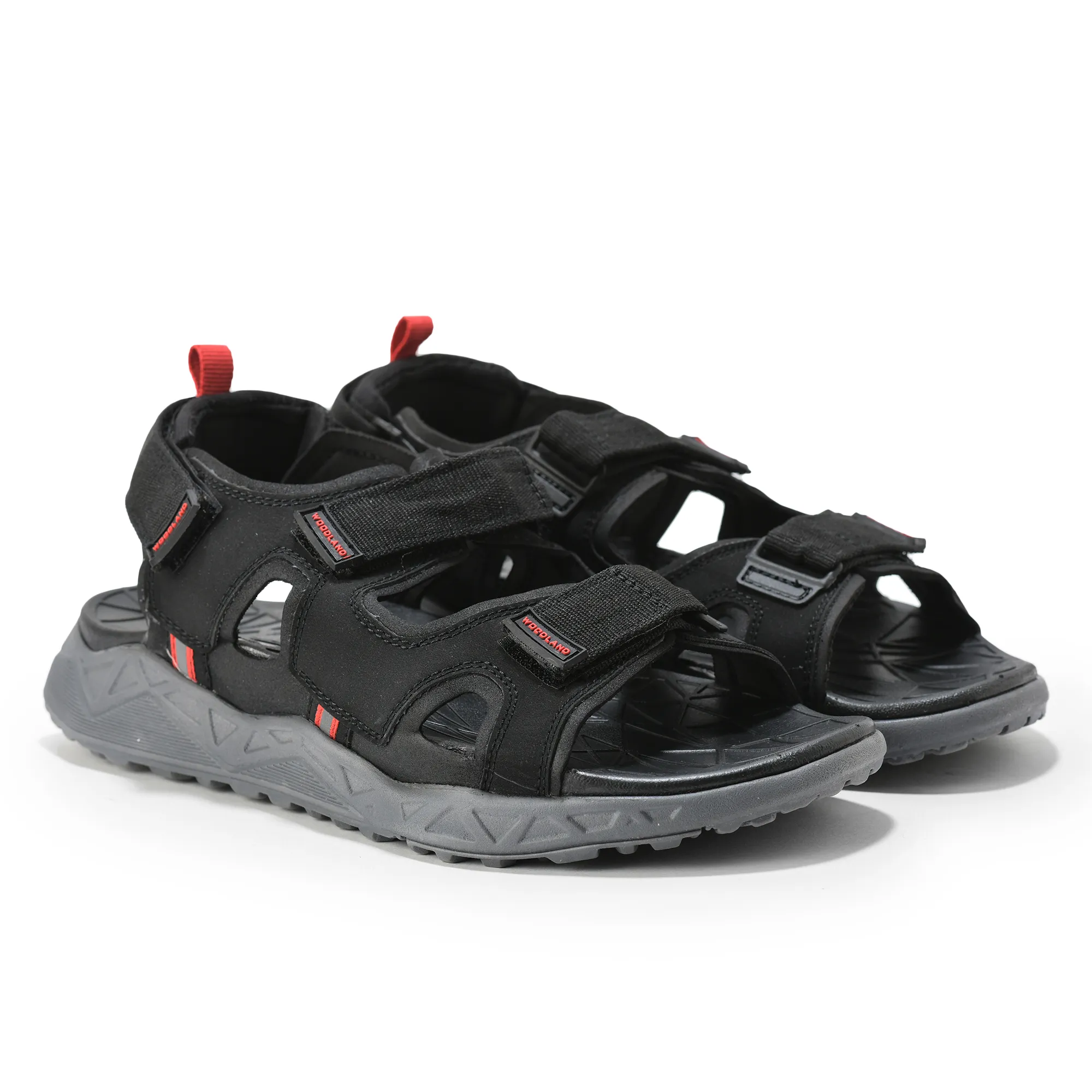 Woodland Men Black Trailbound Outdoor Sports Sandals - Thumbnail 10