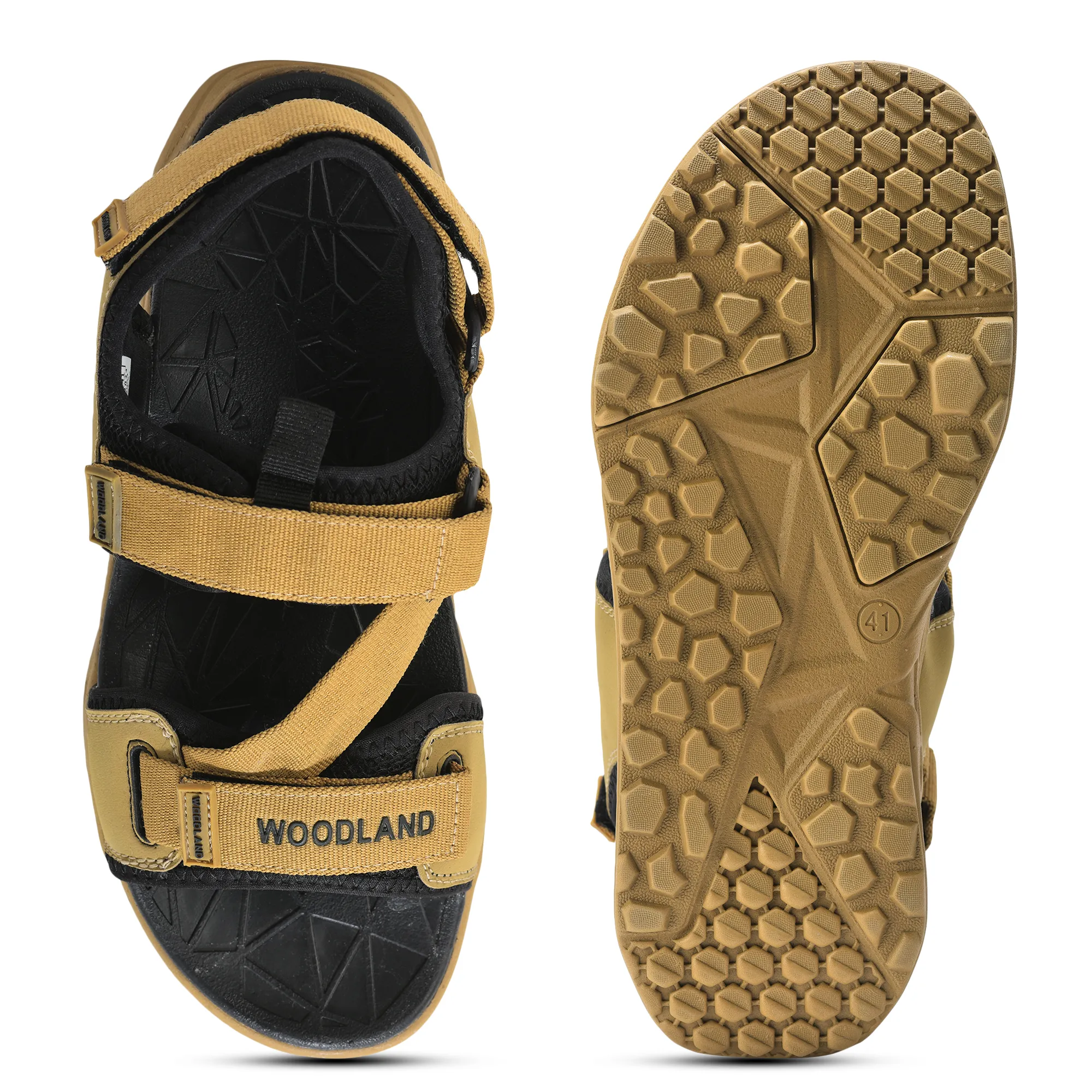 Woodland Men Camel Trailbound Outdoor Sports Sandals - Thumbnail 11