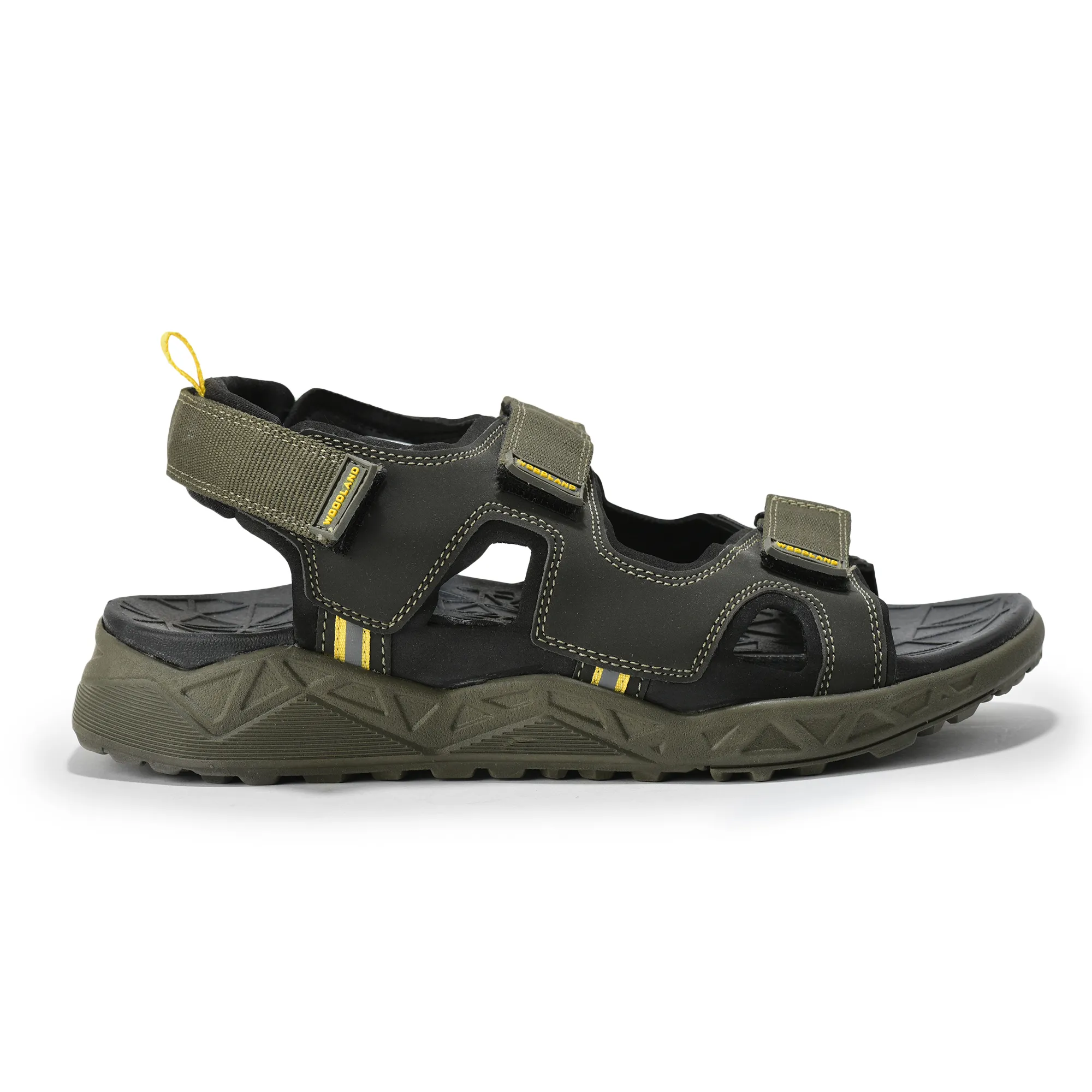 Woodland Men Olive Trailbound Outdoor Sports Sandals - Thumbnail 2