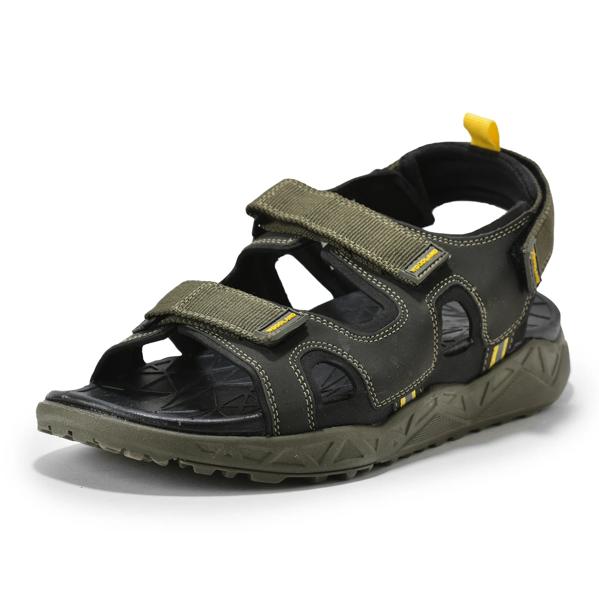 Woodland Men Olive Trailbound Outdoor Sports Sandals - Thumbnail 3