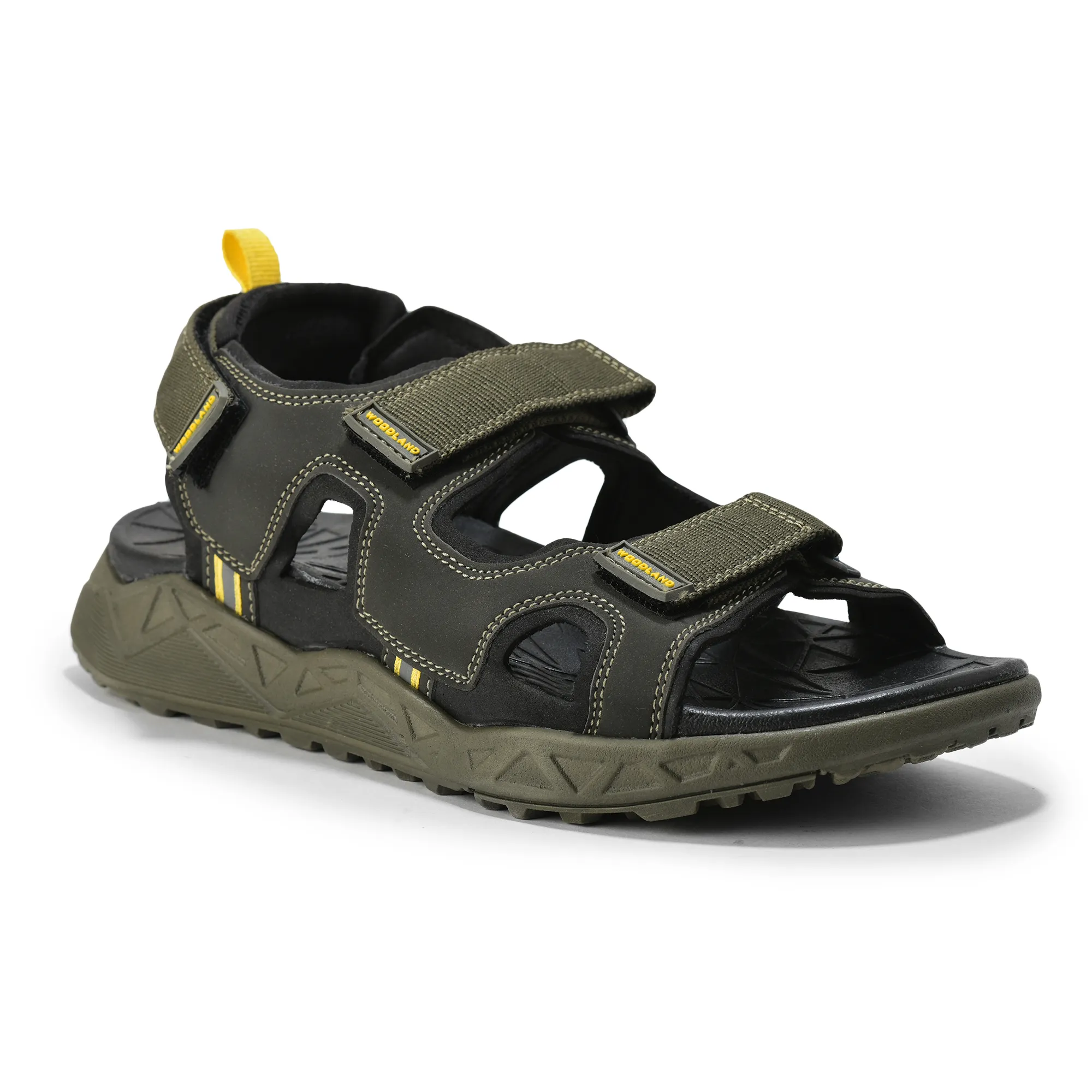Woodland Men Olive Trailbound Outdoor Sports Sandals - Thumbnail 4