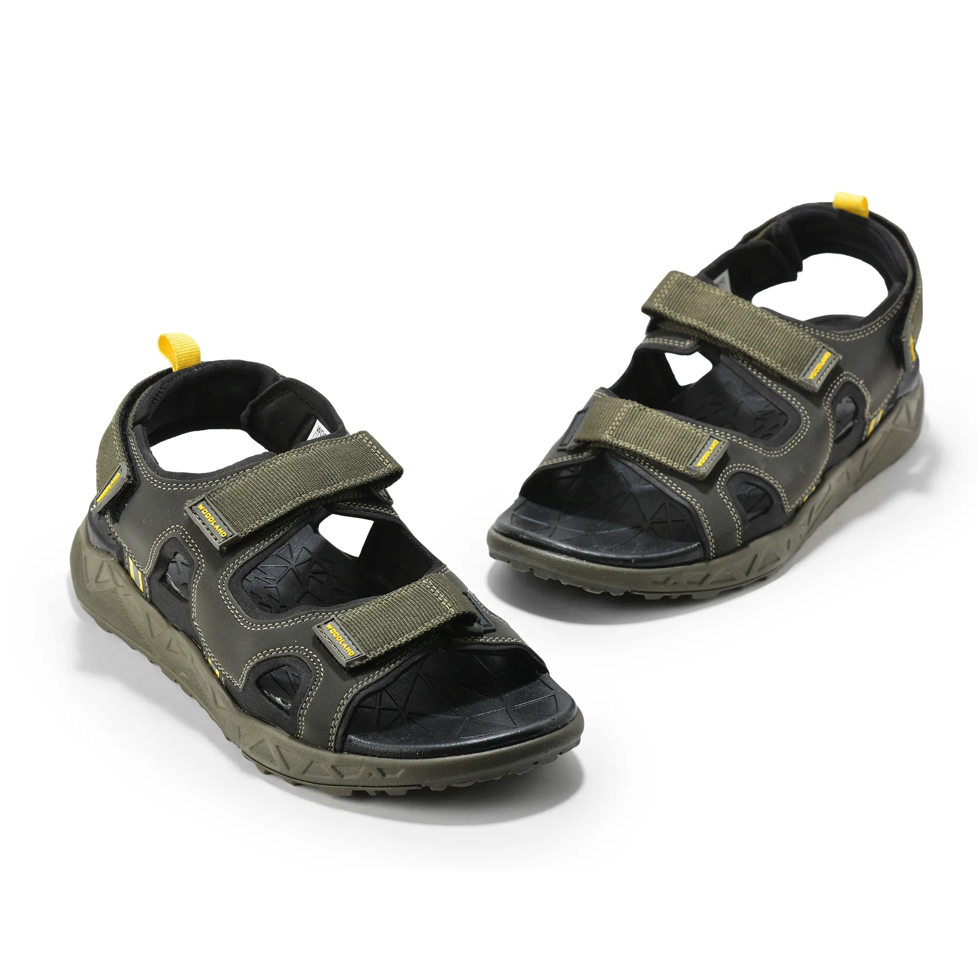 Woodland Men Olive Trailbound Outdoor Sports Sandals - Thumbnail 5