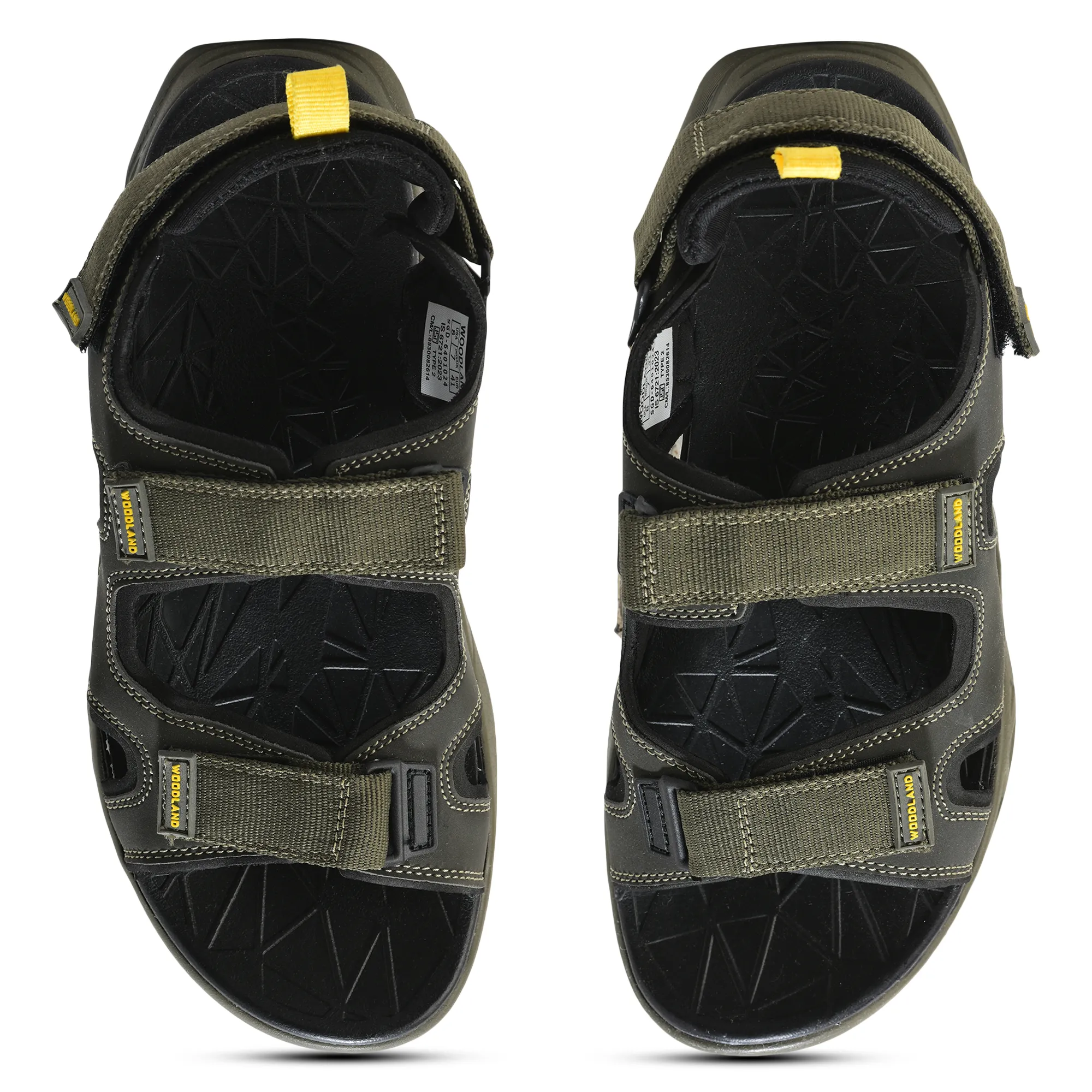 Woodland Men Olive Trailbound Outdoor Sports Sandals - Thumbnail 7