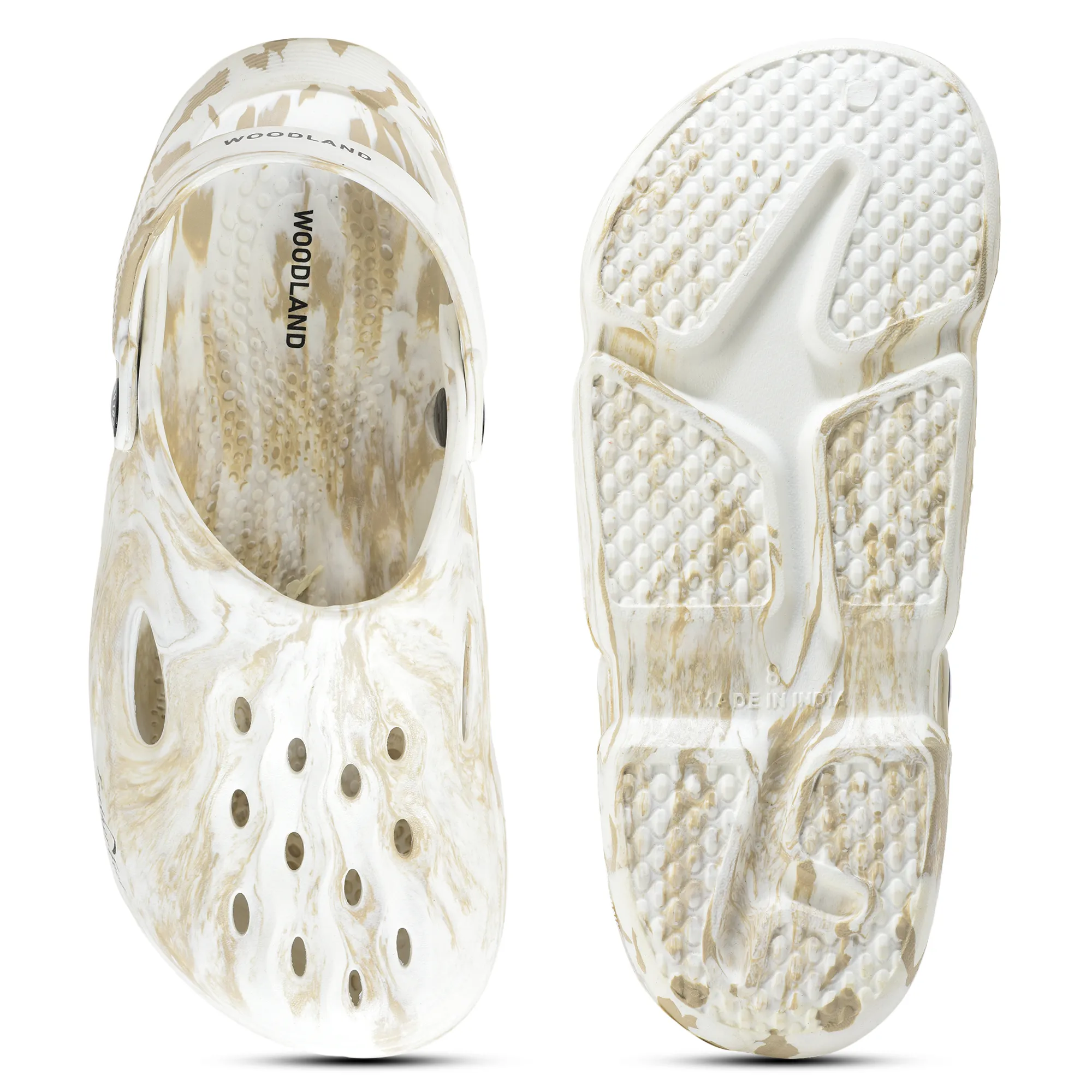 Woodland OWhite/Beige Eva Men Slipper Flip Flops  - Thumbnail 11