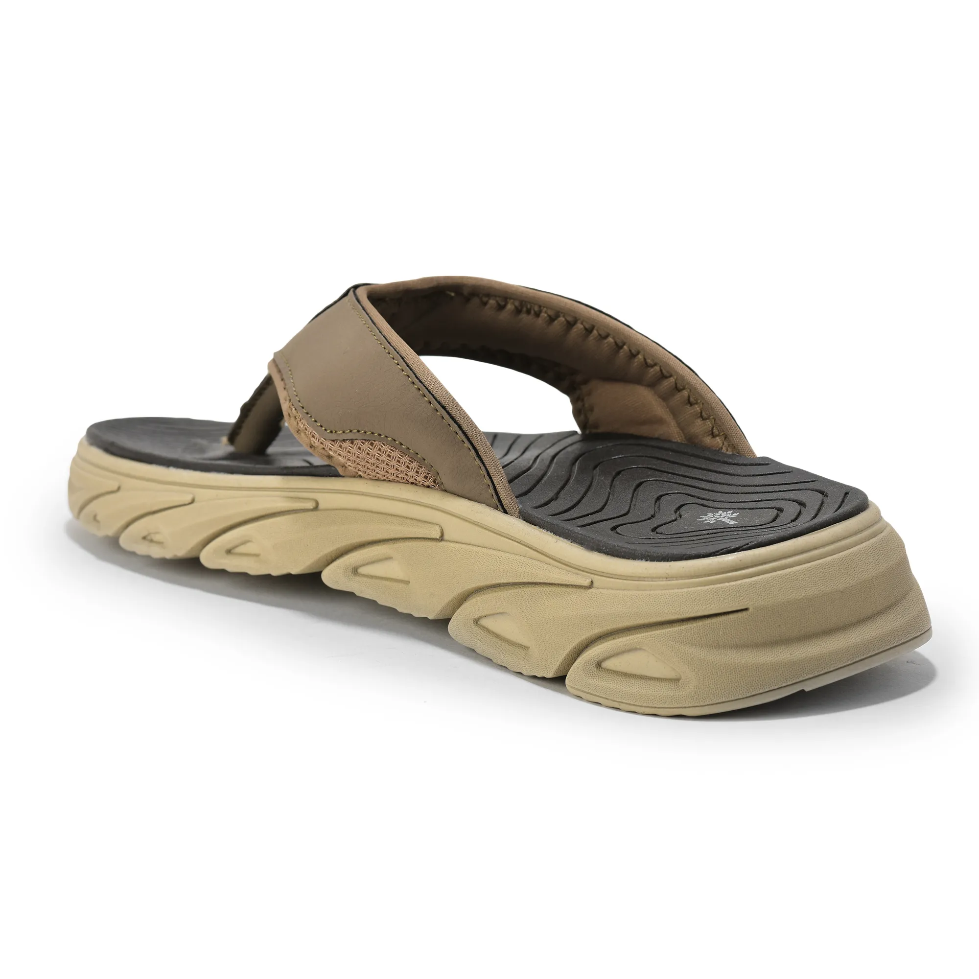 Woodland Men Khaki Active Sports Slippers - Thumbnail 9
