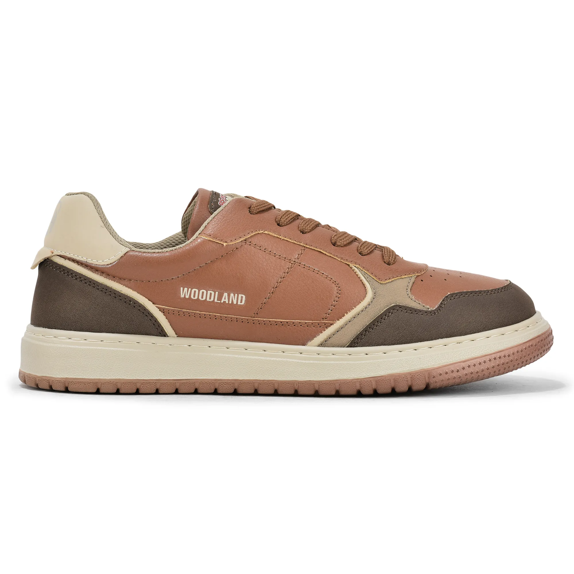 Woodland Men Tan/Beige Casual Sneakers - Image 1