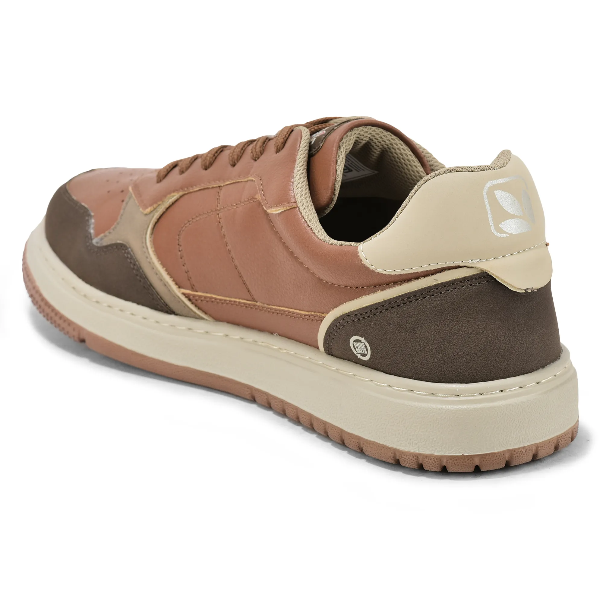 Woodland Men Tan/Beige Casual Sneakers - Thumbnail 6