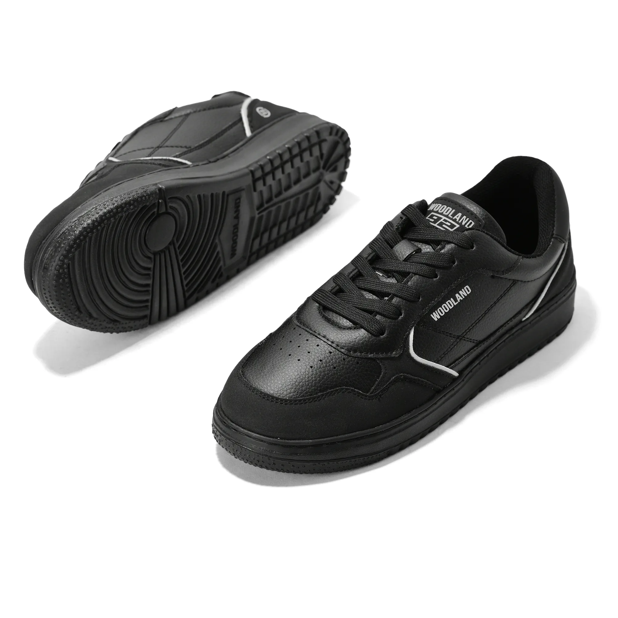 Woodland Men Black Casual Sneakers 7