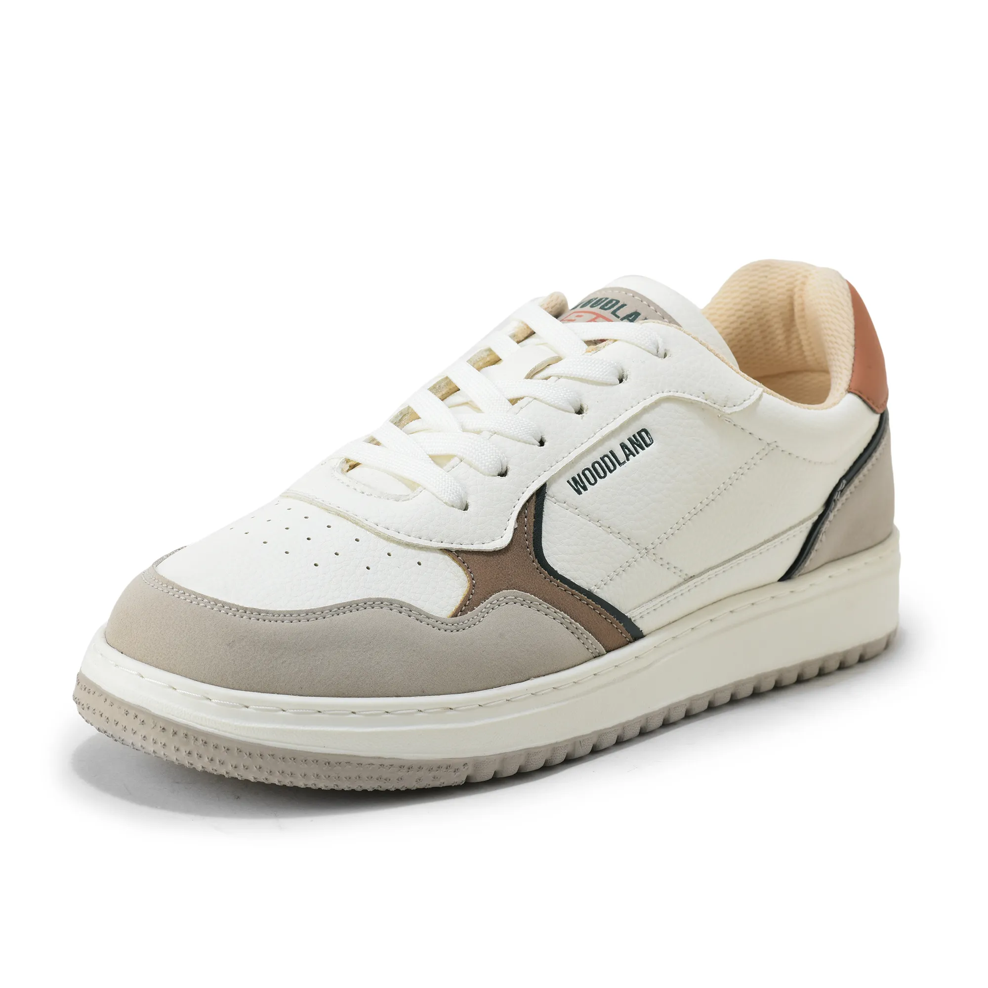 Woodland Men White/Dgreen Casual Sneakers - Thumbnail 11