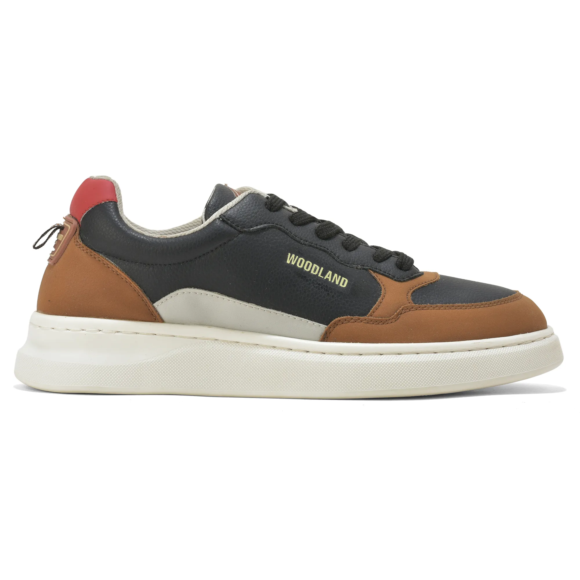 Woodland Classic Edge Black Men Casual Sneakers - Thumbnail 2