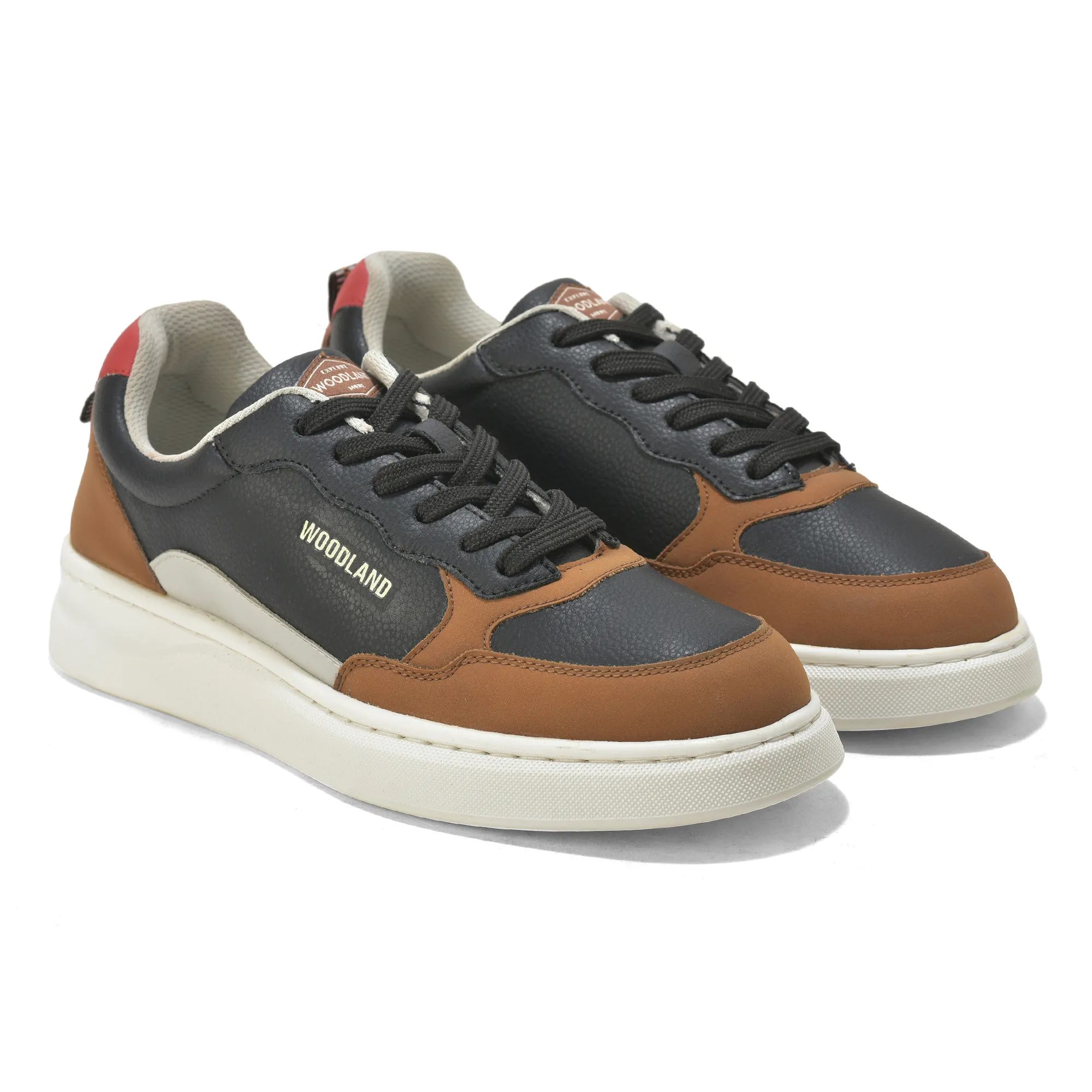 Woodland Classic Edge Black Men Casual Sneakers - Thumbnail 8