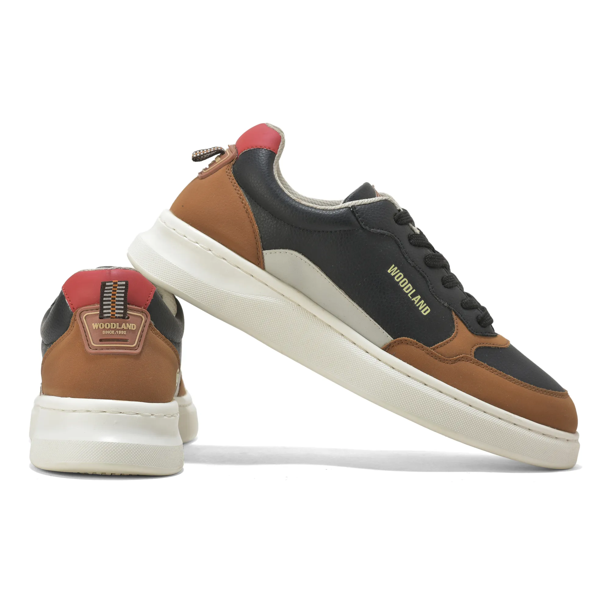 Woodland Classic Edge Black Men Casual Sneakers - Thumbnail 10