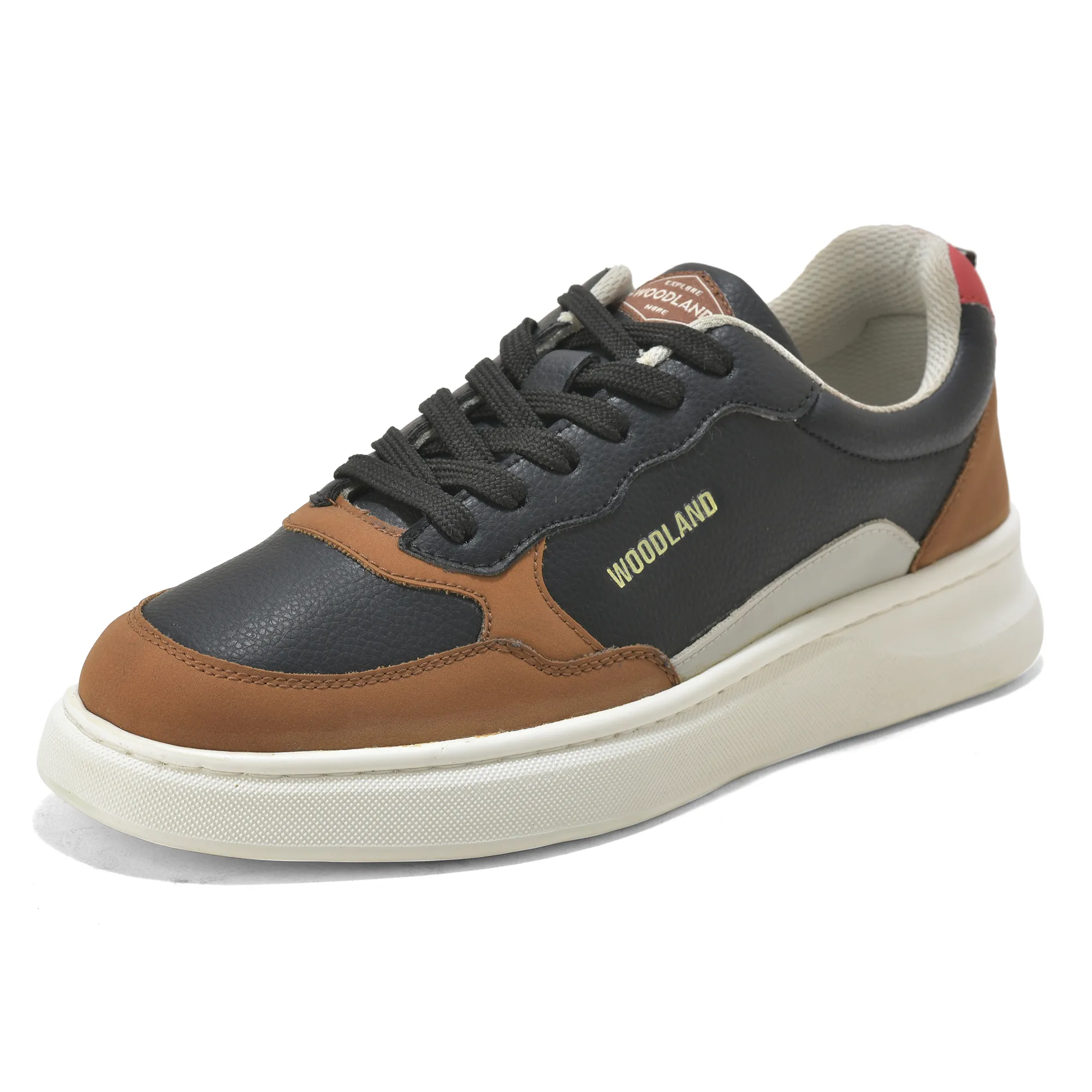 Woodland Classic Edge Black Men Casual Sneakers - Thumbnail 11