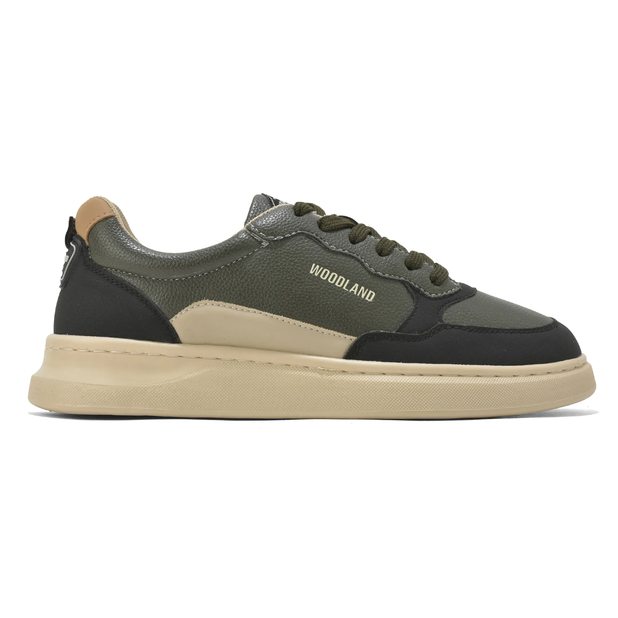 Woodland Classic Edge Olive Men Casual Sneakers - Thumbnail 2
