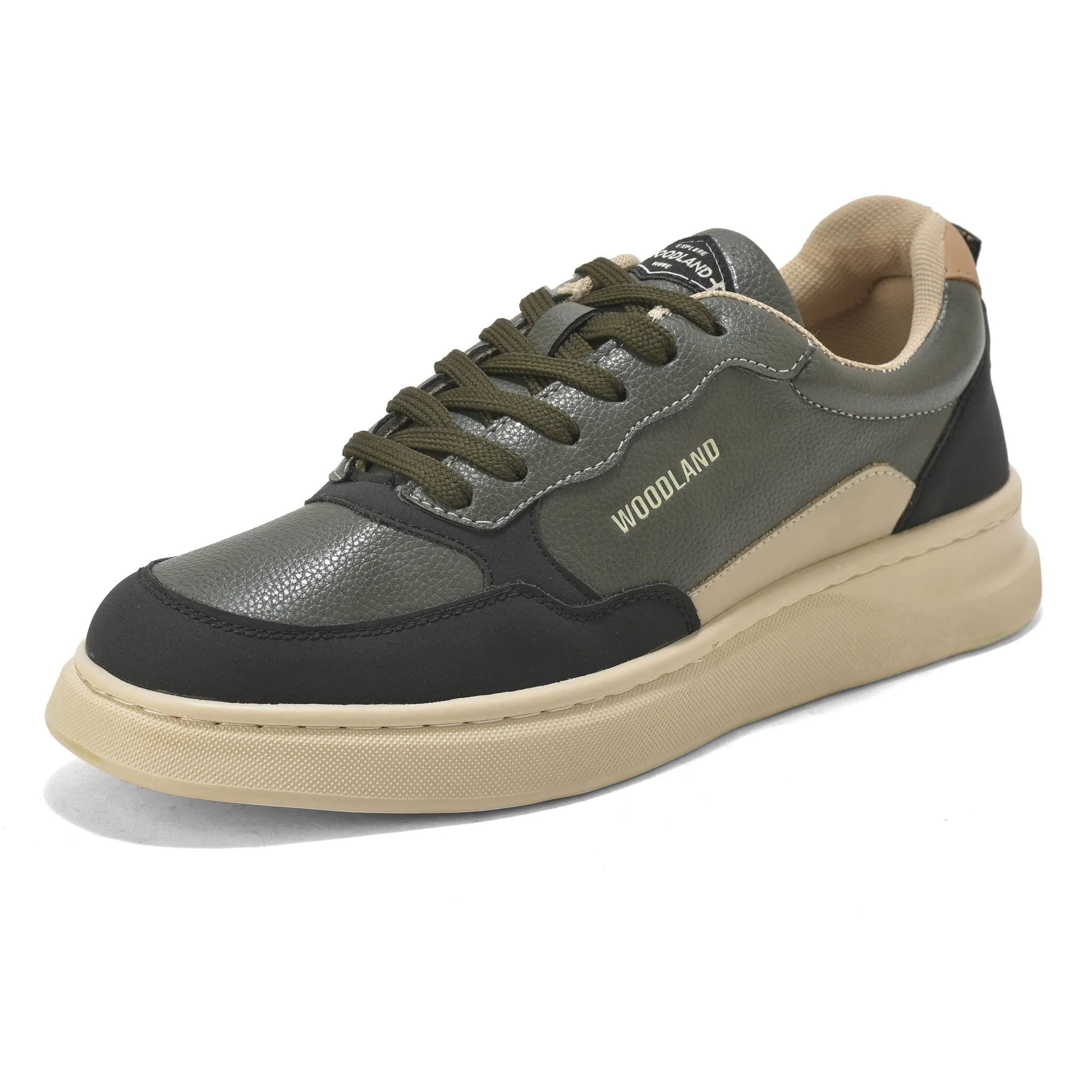 Woodland Classic Edge Olive Men Casual Sneakers - Thumbnail 11