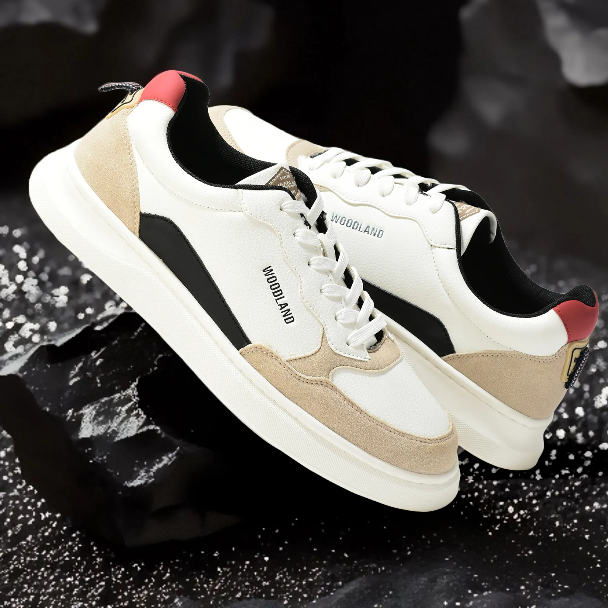 Woodland Classic Edge White Men Casual Sneakers - Thumbnail 9