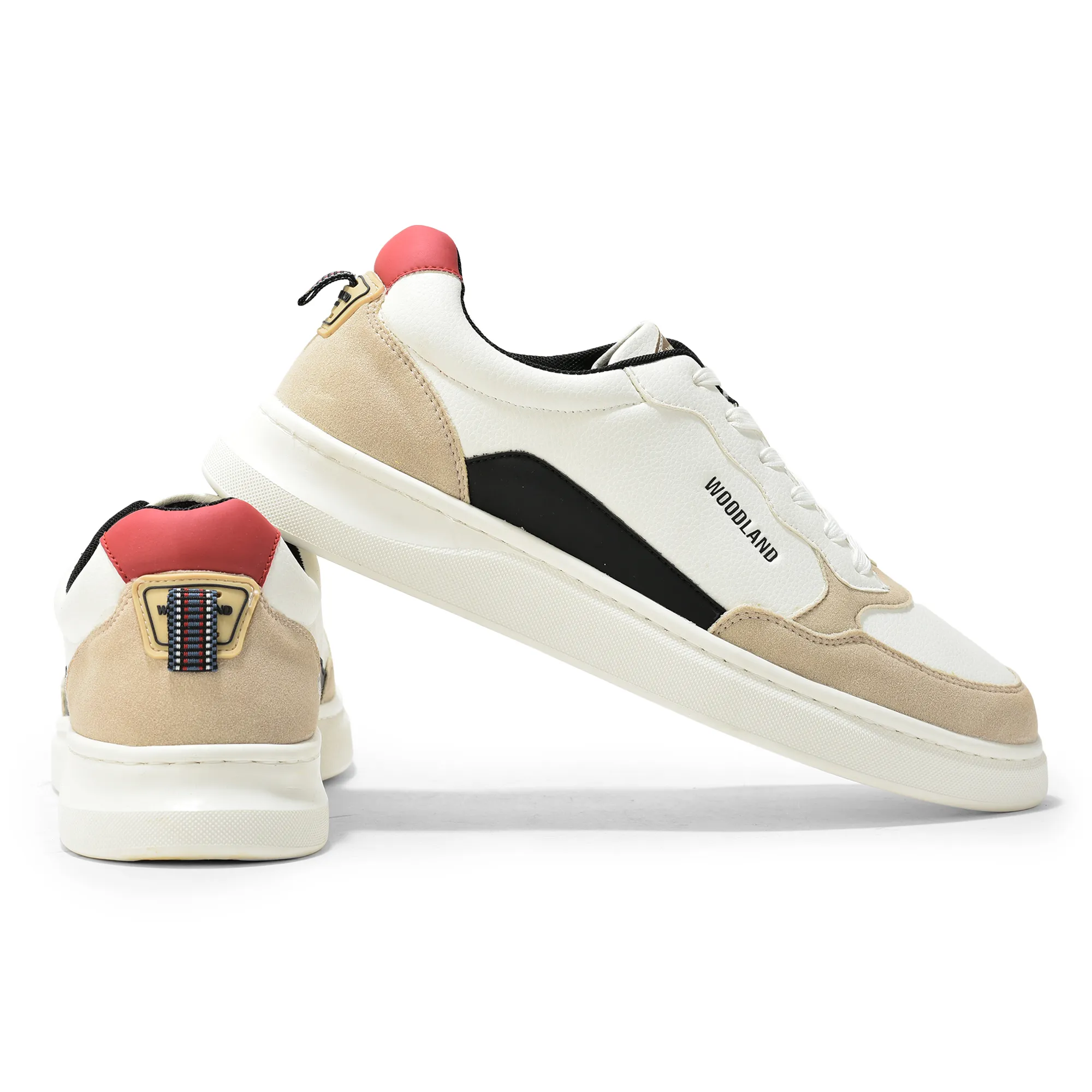 Woodland Classic Edge White Men Casual Sneakers - Thumbnail 10