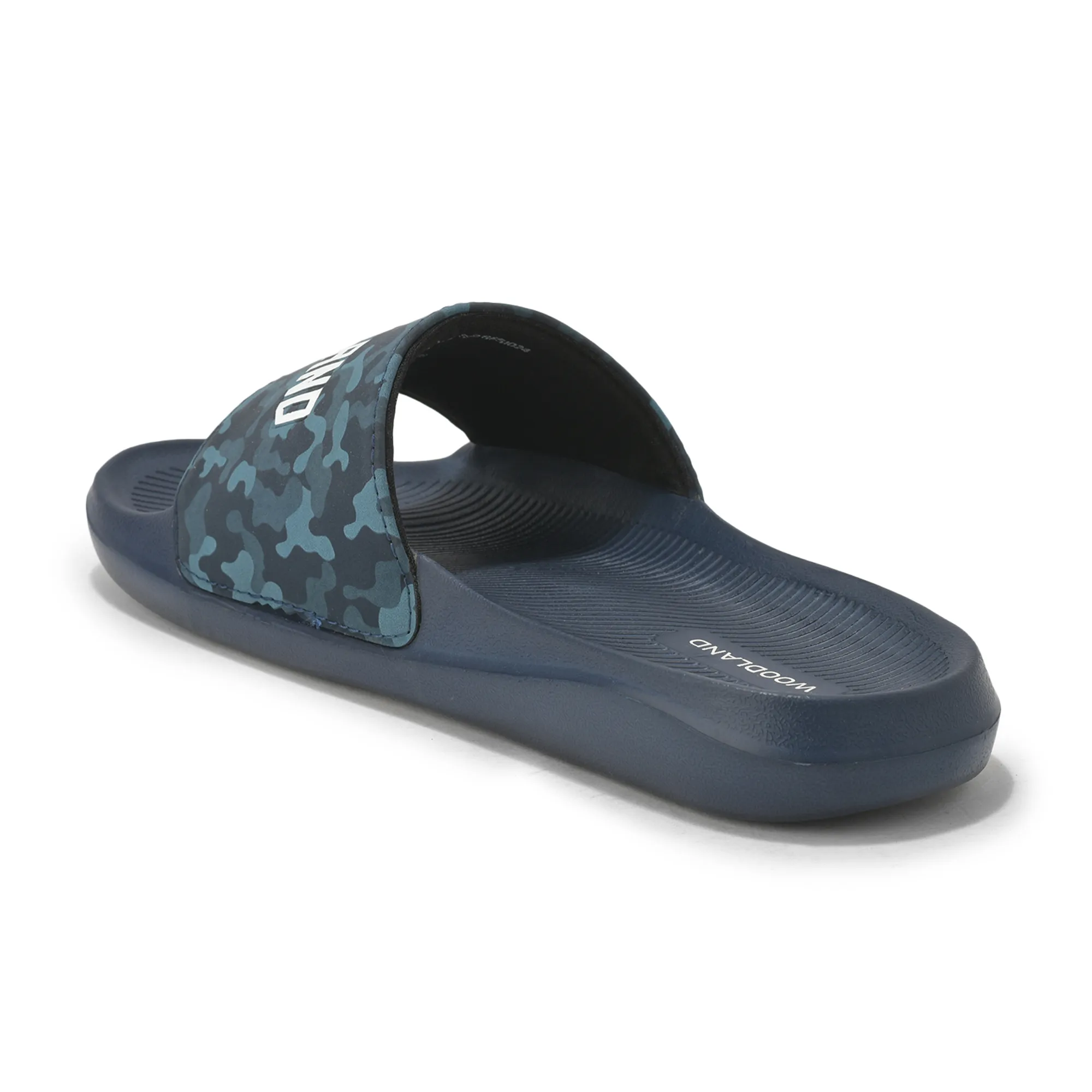 Woodland Men’s Navy Camo Print Comfort Sliders - Thumbnail 7