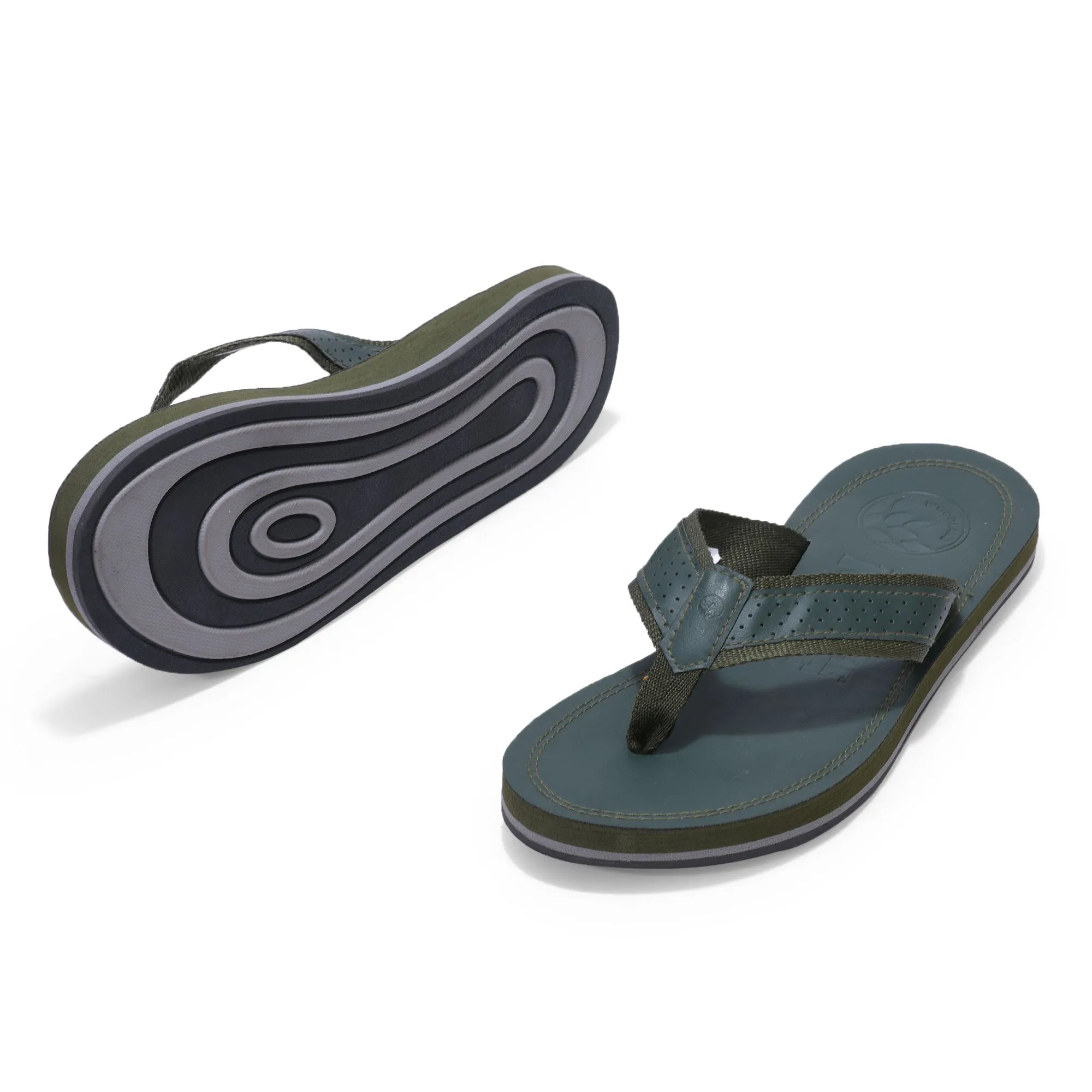 green flip-flops for men - Thumbnail 4