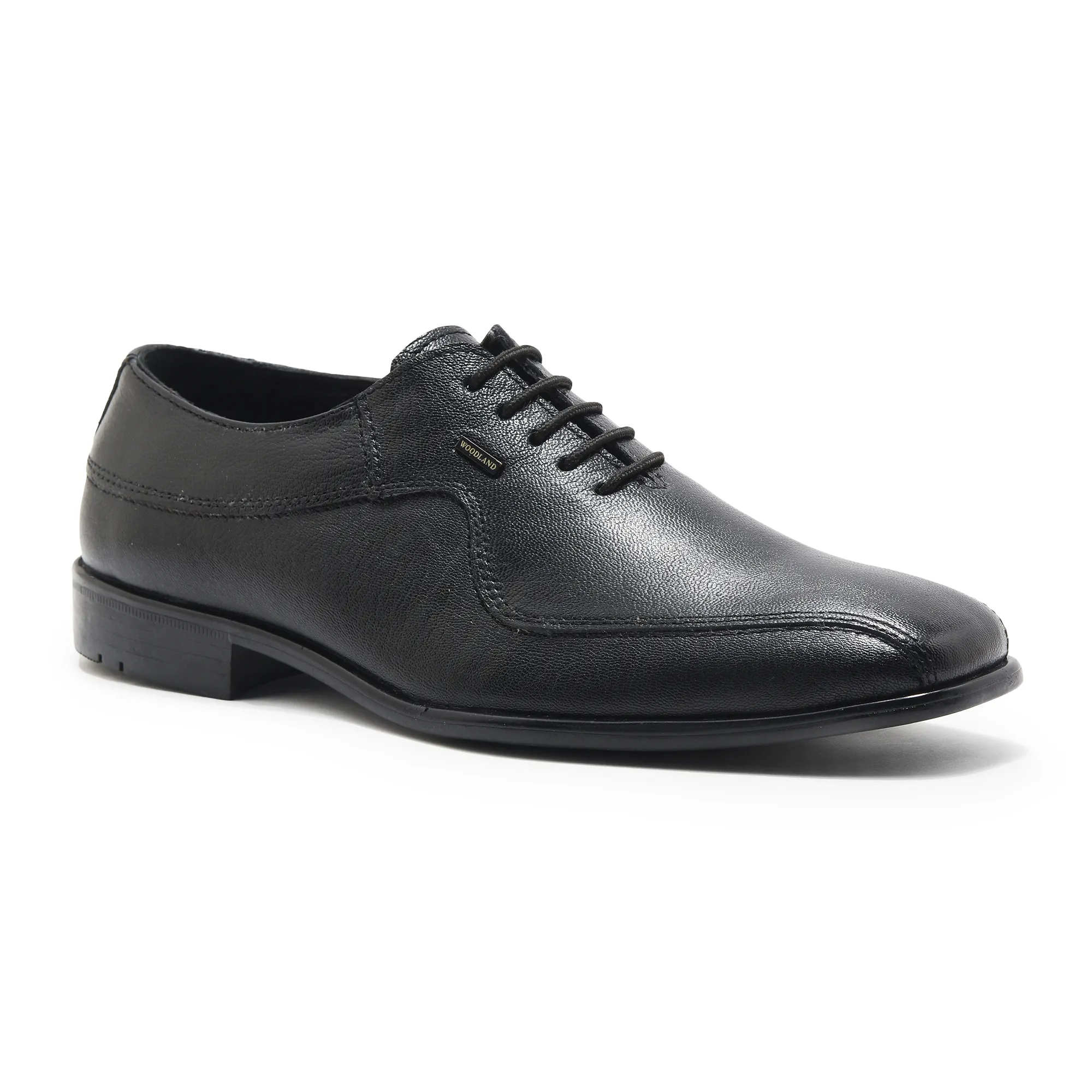 Woodland Men Black Classic Leather Shoes - Thumbnail 3