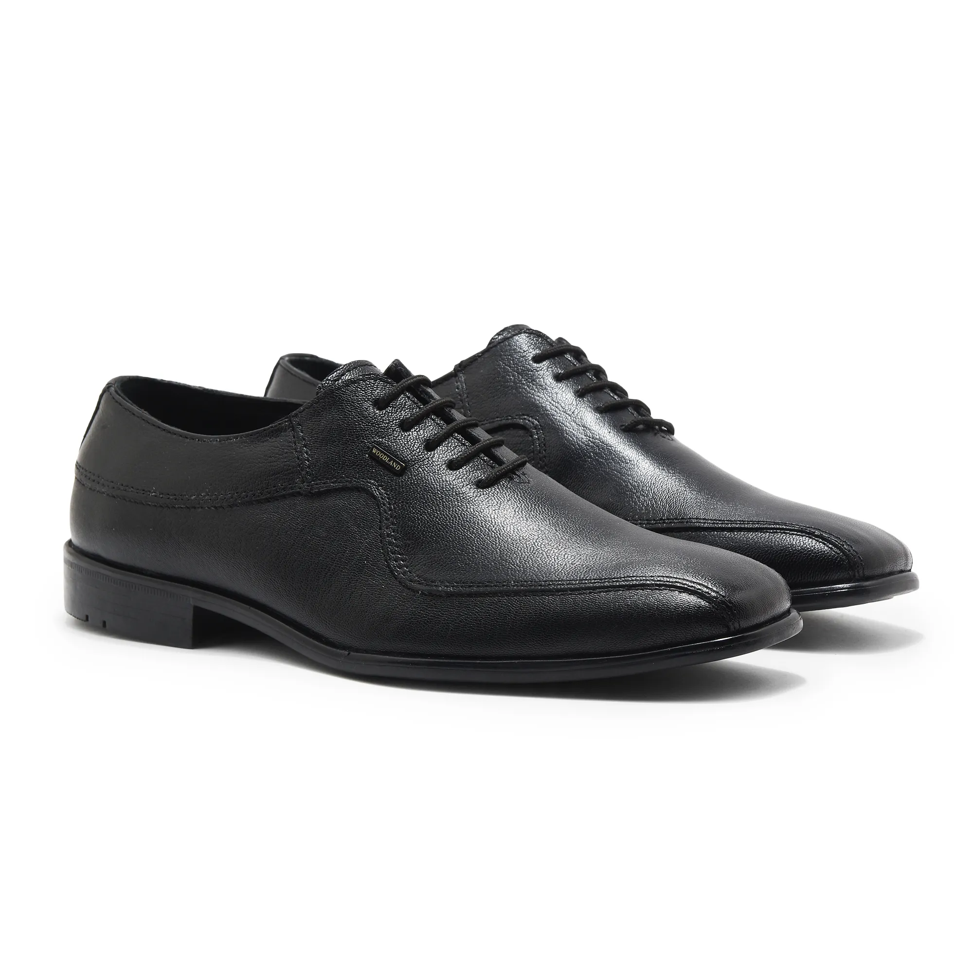 Woodland Men Black Classic Leather Shoes - Thumbnail 7
