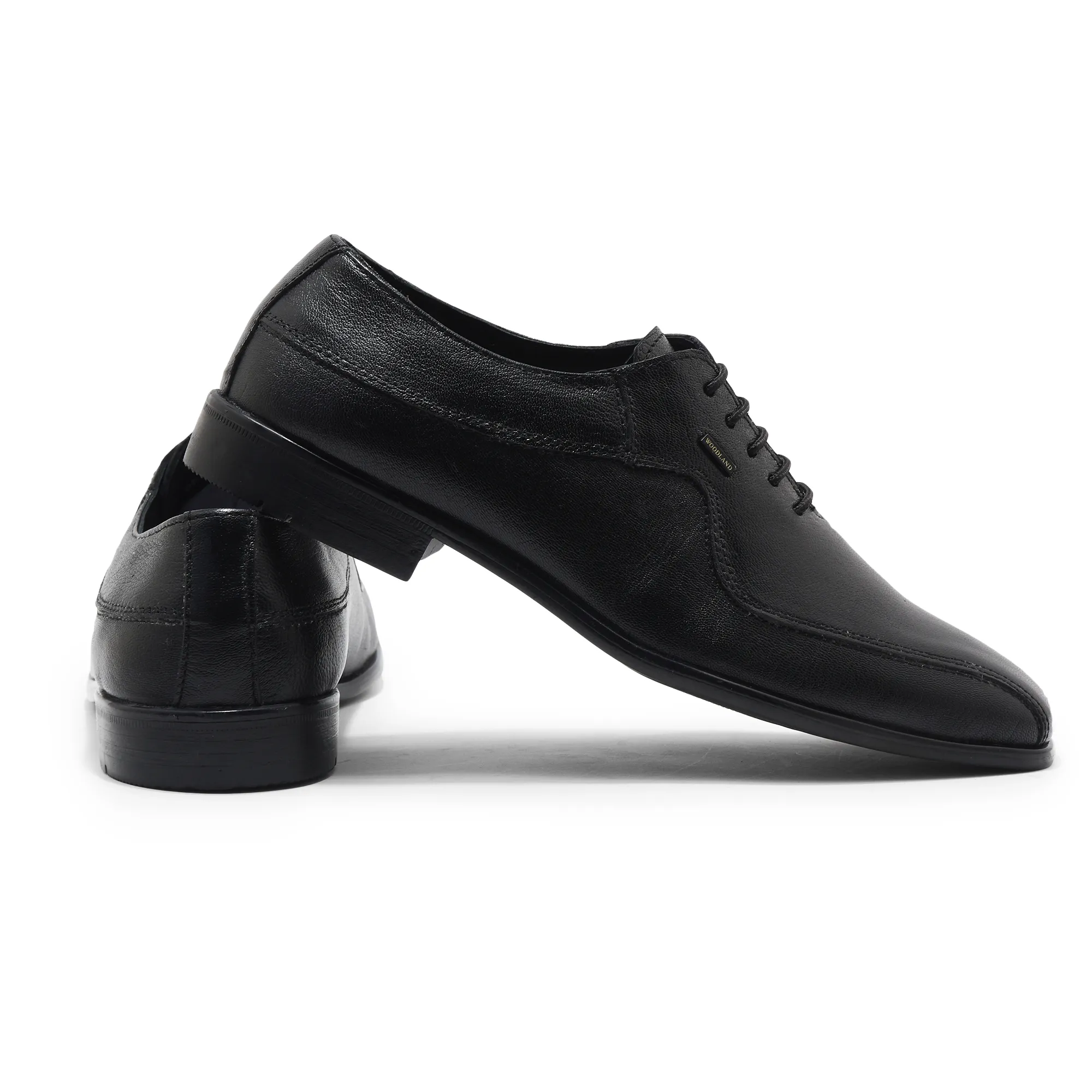 Woodland Men Black Classic Leather Shoes - Thumbnail 10