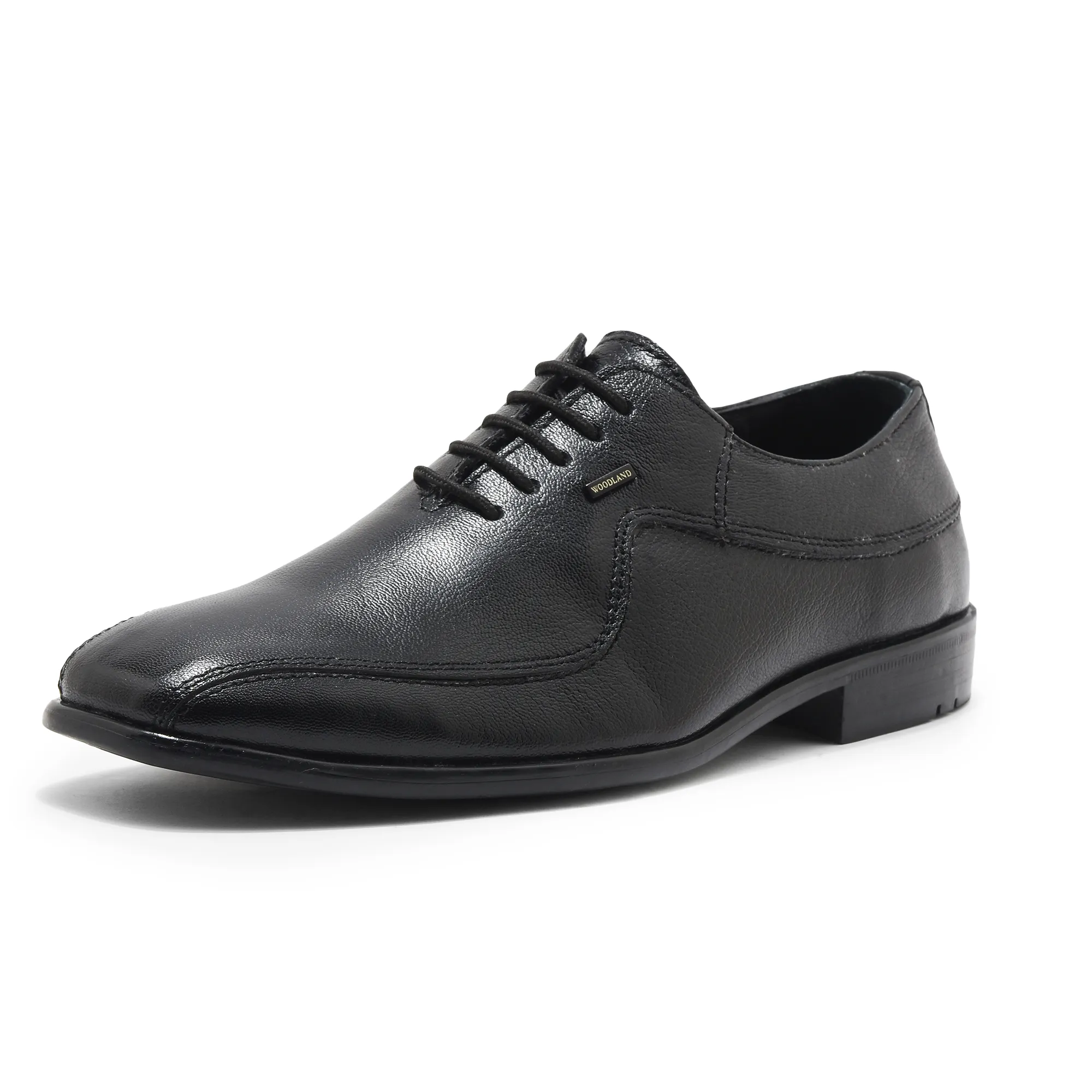 Woodland Men Black Classic Leather Shoes - Thumbnail 11