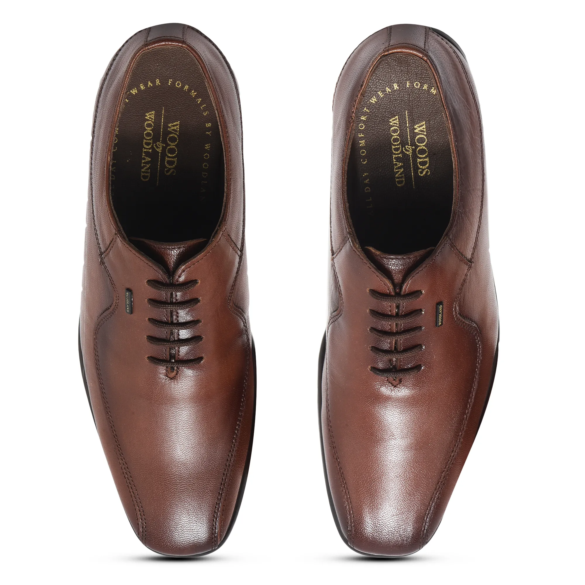 Woodland Men Brown Classic Leather Shoes - Thumbnail 4
