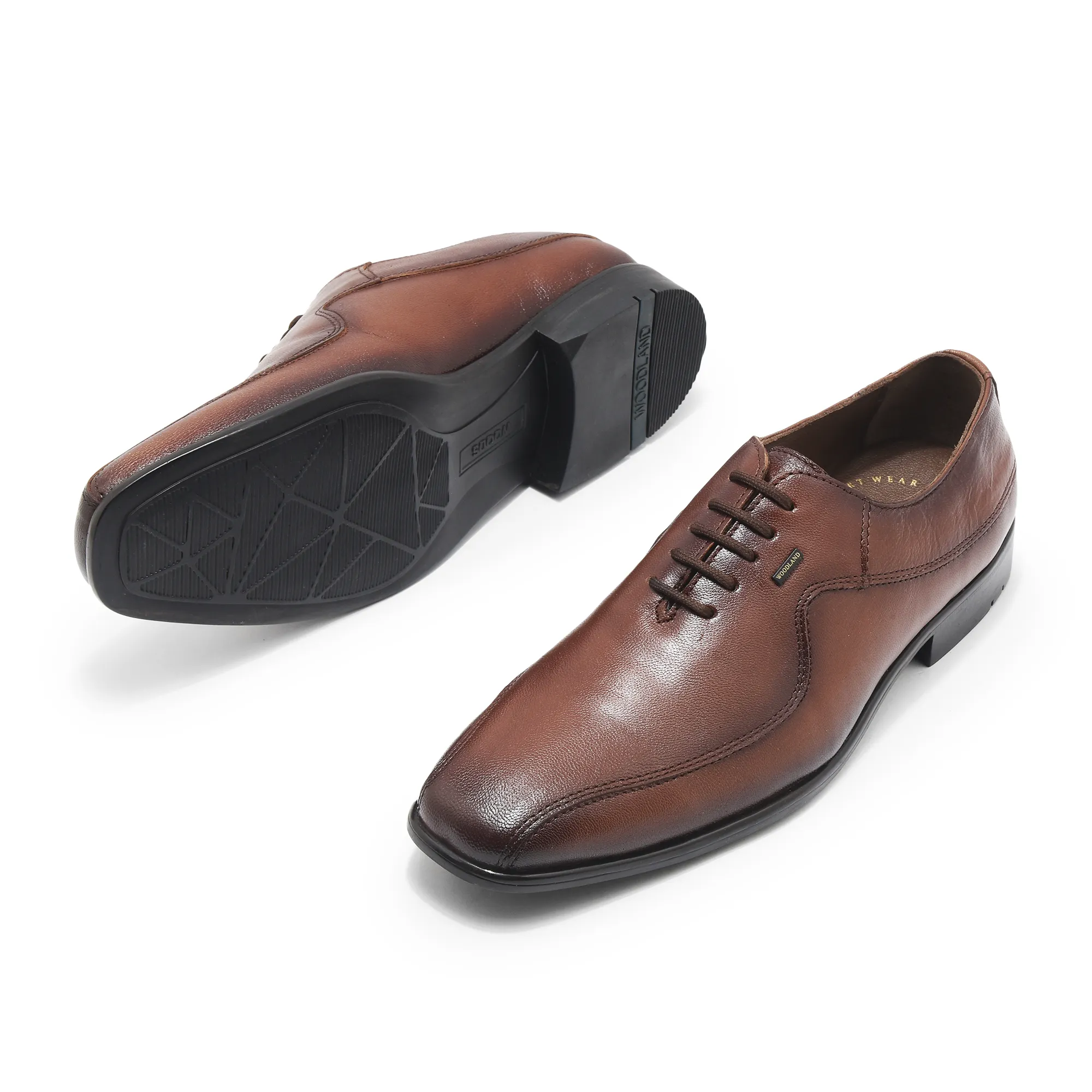 Woodland Men Brown Classic Leather Shoes - Thumbnail 5