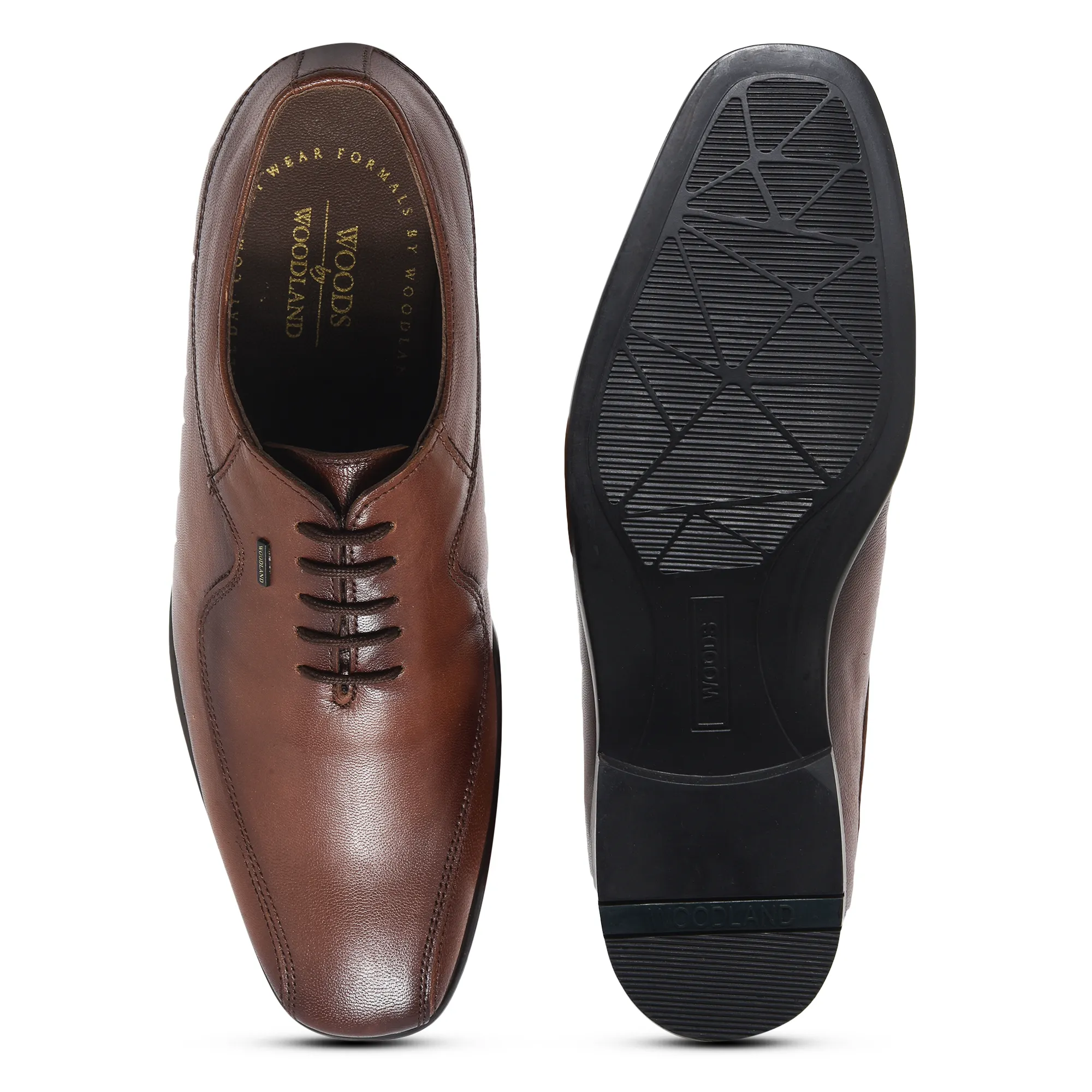 Woodland Men Brown Classic Leather Shoes - Thumbnail 8