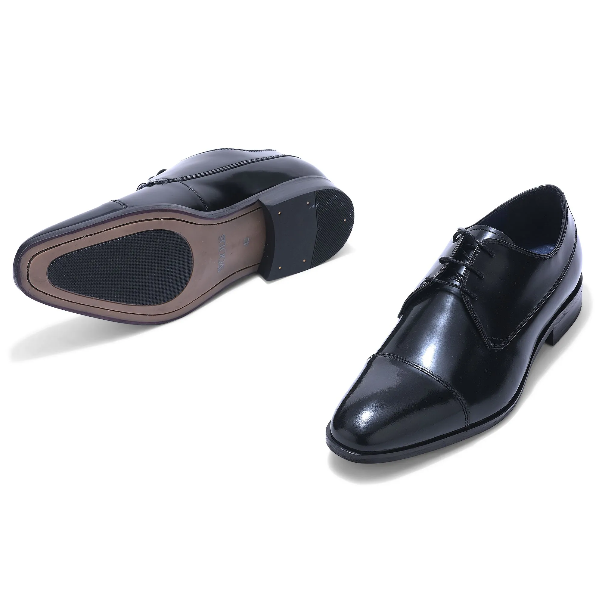 BLACK Oxford shoes for men - Thumbnail 4