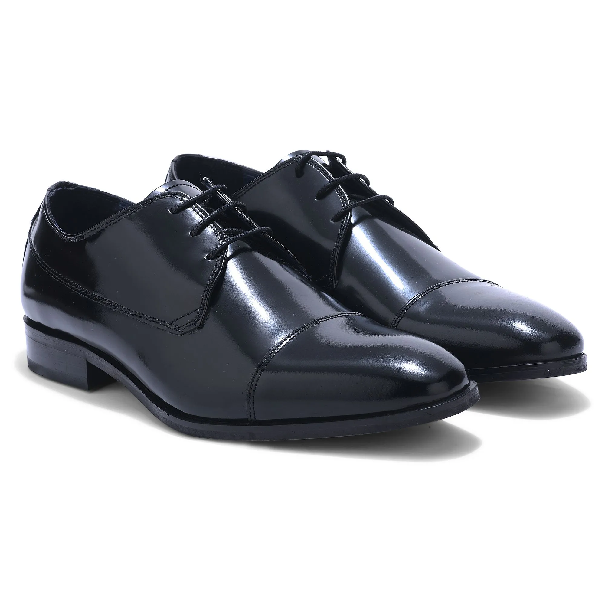BLACK Oxford shoes for men - Thumbnail 6