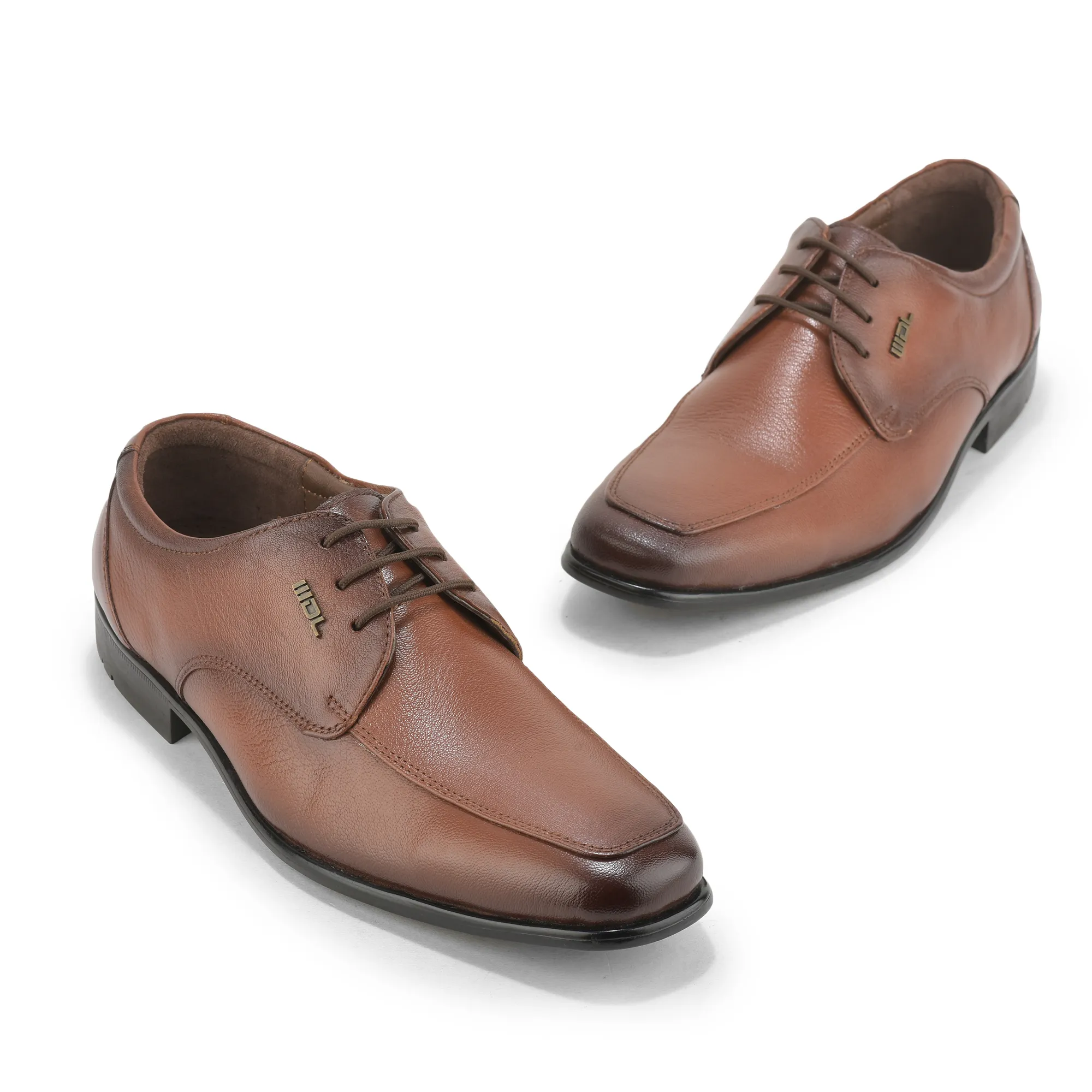 Formal Tan Oxford Shoes for Men - Thumbnail 4
